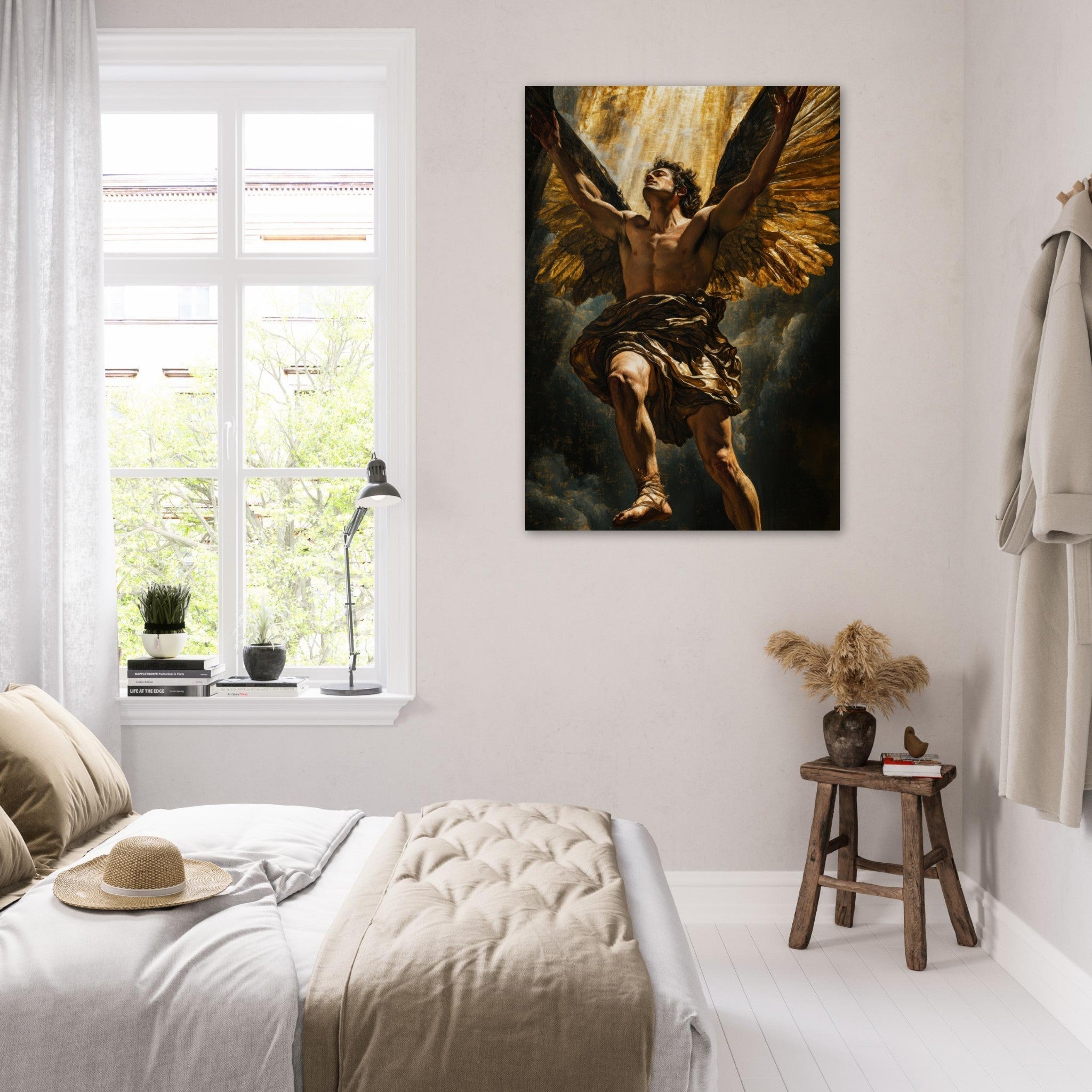 Fine Art Poster Portrait - The Fallen Angels Descent Baroque Mythological 5 - Shop Ai Art WebShop - Digital Art online Store
