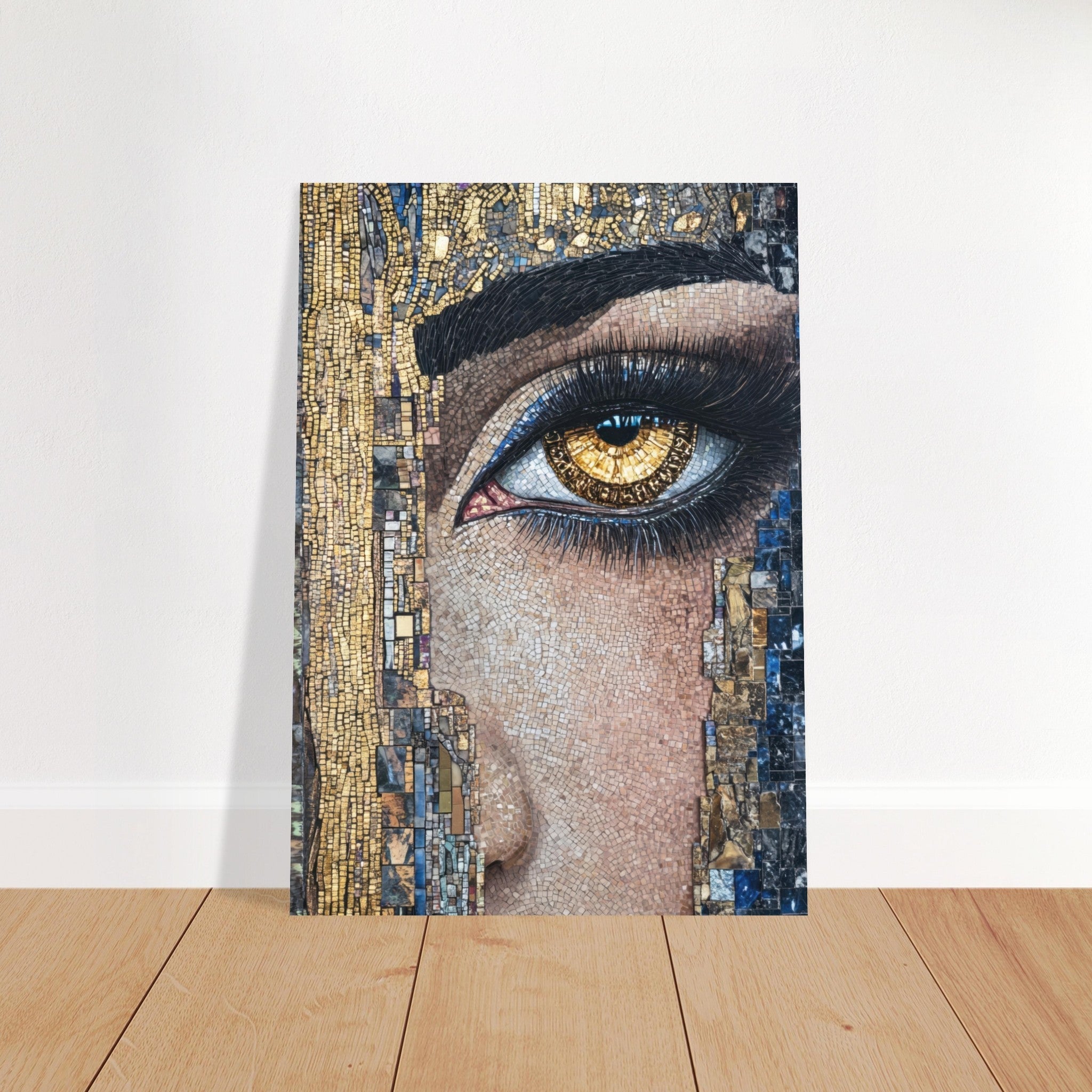 Fine Art Poster Portrait - The Oracles Forbidden Prophecy Byzantine Mosaic 6 - Shop Ai Art WebShop - Digital Art online Store