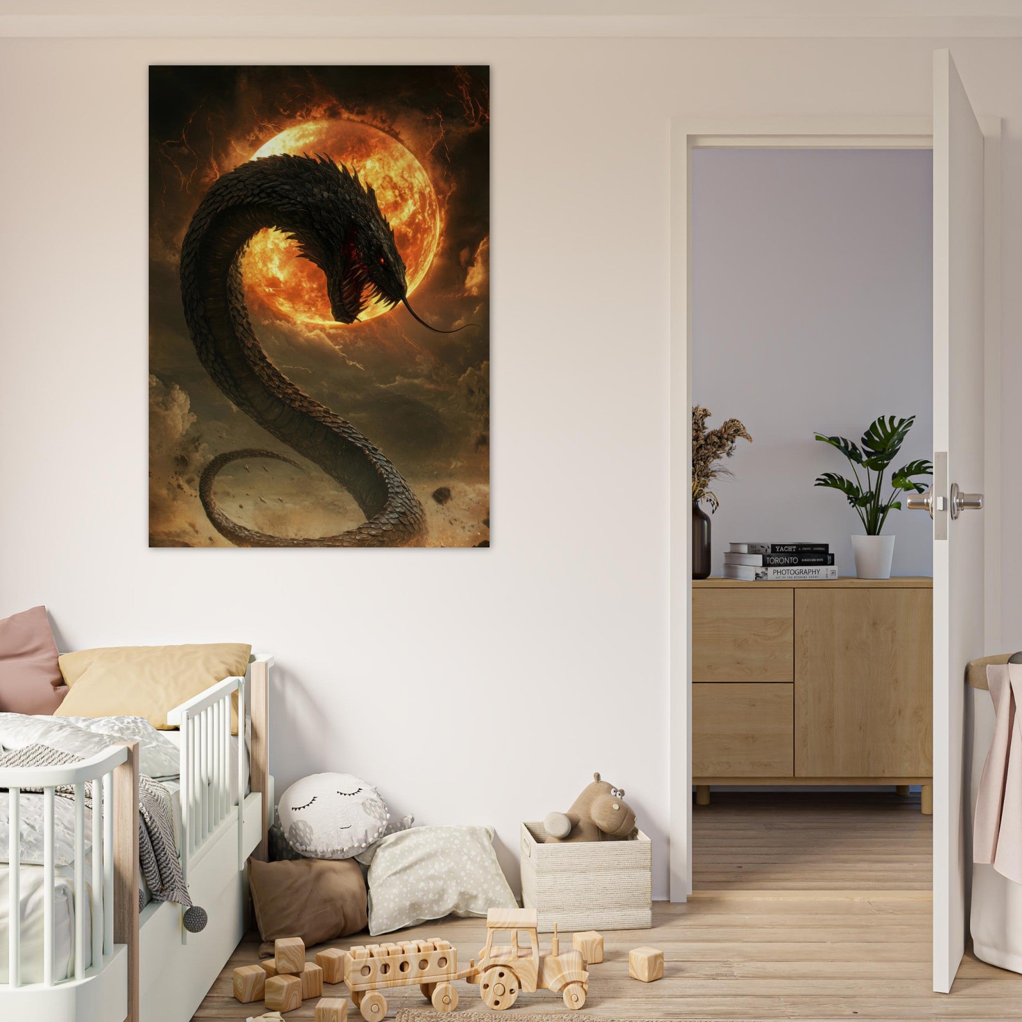 Fine Art Poster Portrait - The Wrath of Apophis Dark Fantasy A Dark Fantasy 2 - Shop Ai Art WebShop - Digital Art online Store