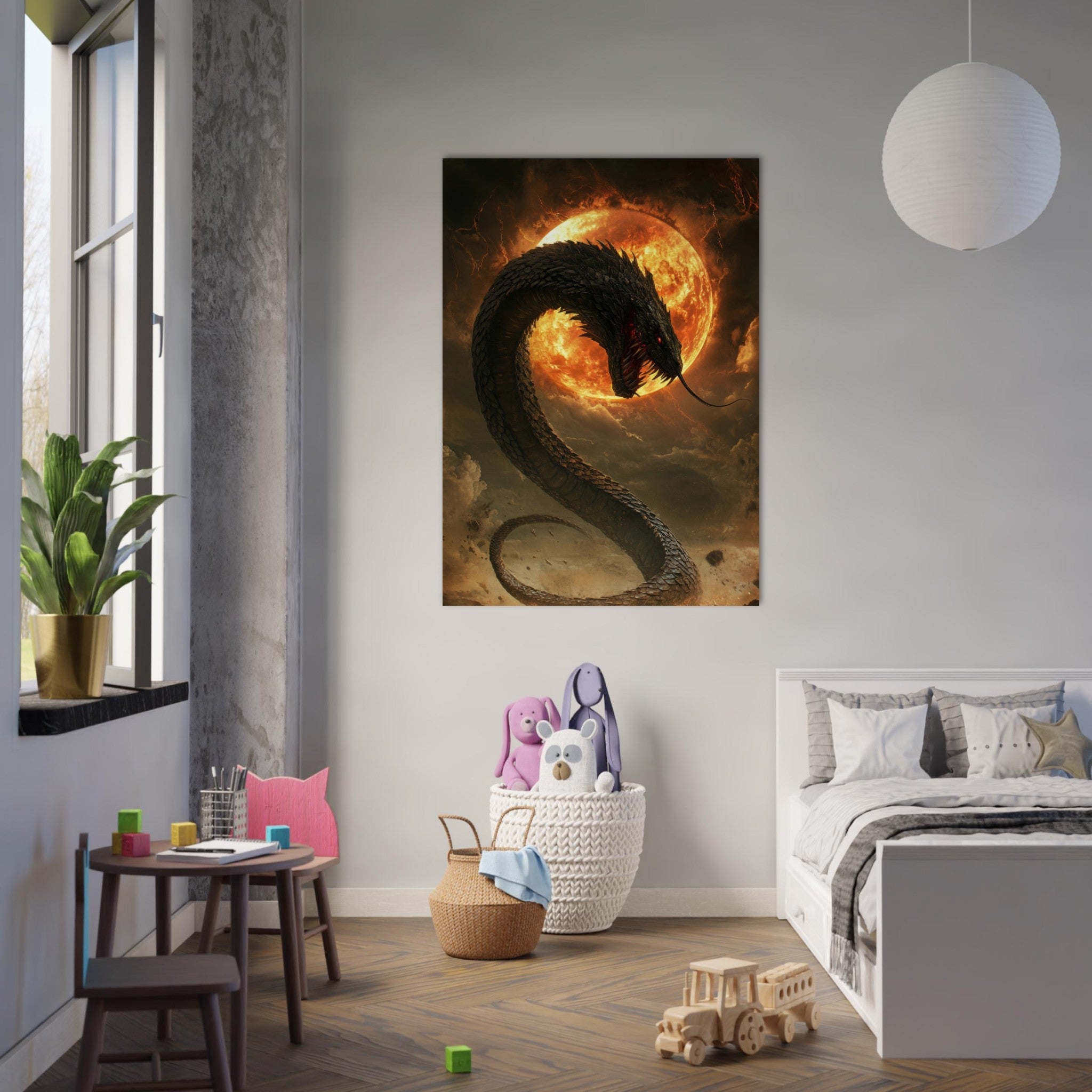 Fine Art Poster Portrait - The Wrath of Apophis Dark Fantasy A Dark Fantasy 2 - Shop Ai Art WebShop - Digital Art online Store