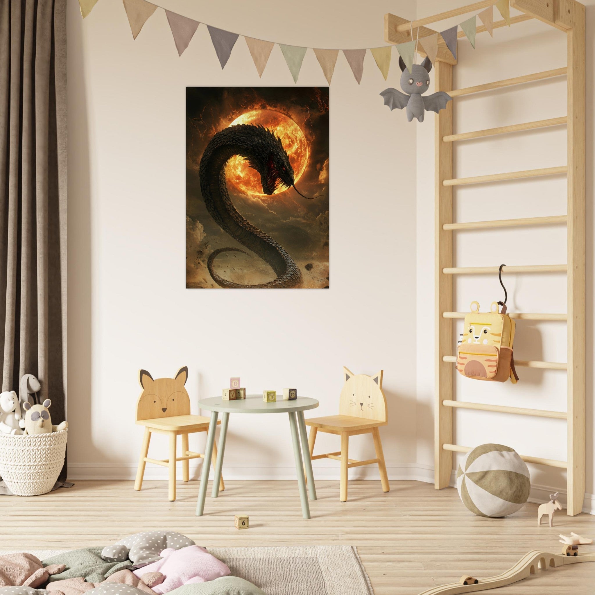 Fine Art Poster Portrait - The Wrath of Apophis Dark Fantasy A Dark Fantasy 2 - Shop Ai Art WebShop - Digital Art online Store