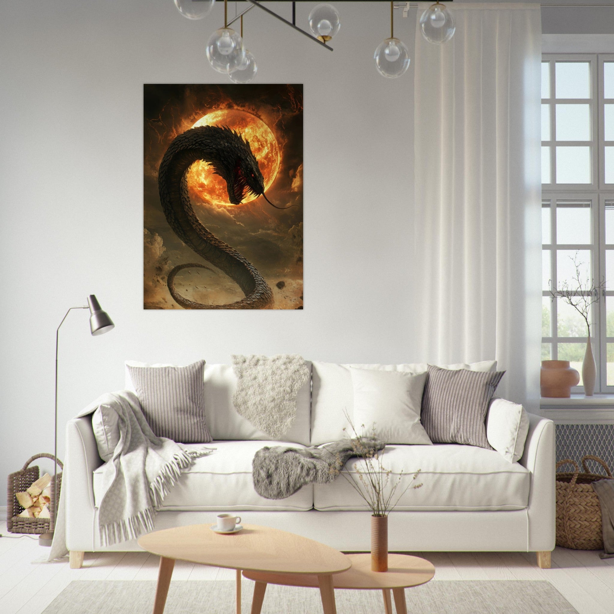 Fine Art Poster Portrait - The Wrath of Apophis Dark Fantasy A Dark Fantasy 2 - Shop Ai Art WebShop - Digital Art online Store