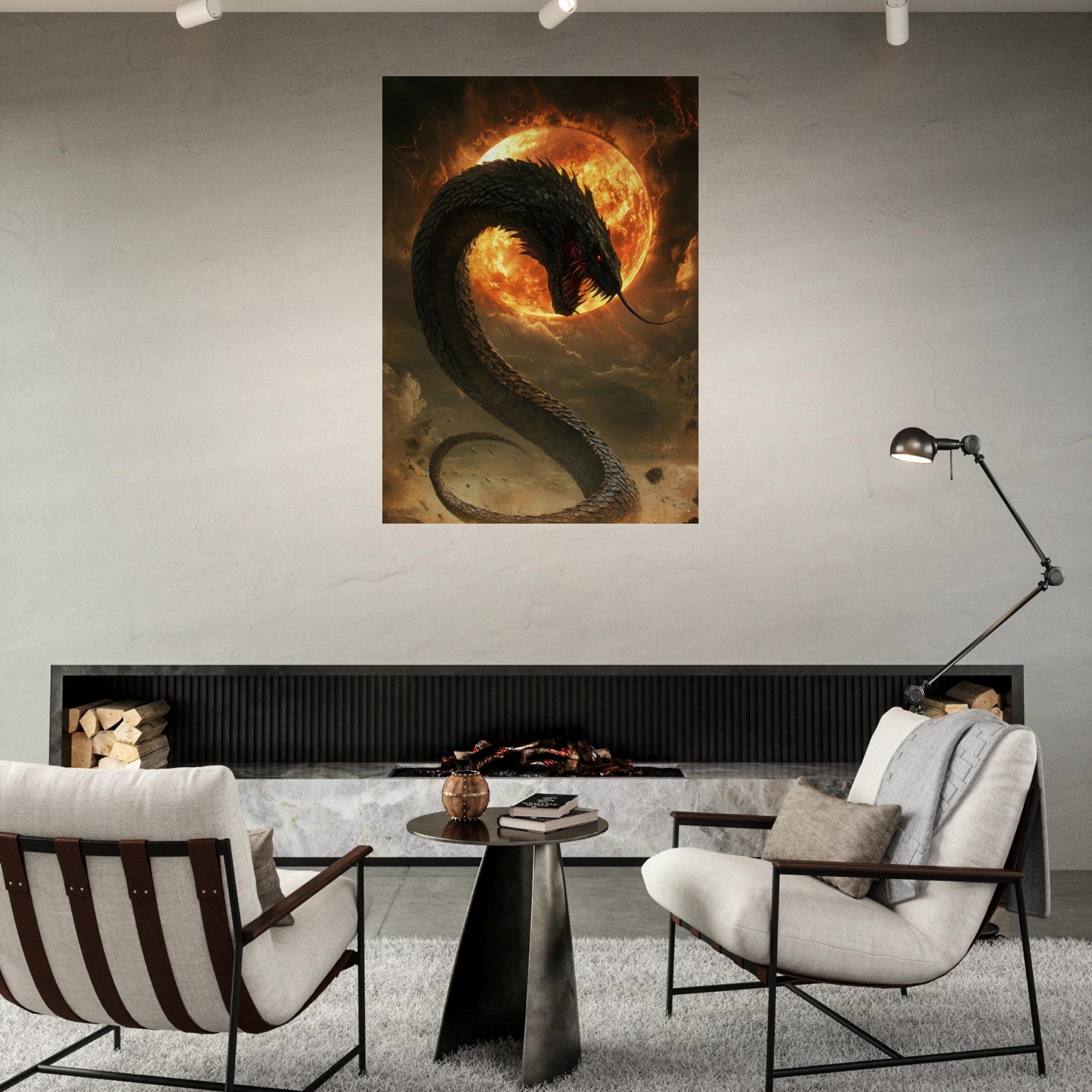 Fine Art Poster Portrait - The Wrath of Apophis Dark Fantasy A Dark Fantasy 2 - Shop Ai Art WebShop - Digital Art online Store
