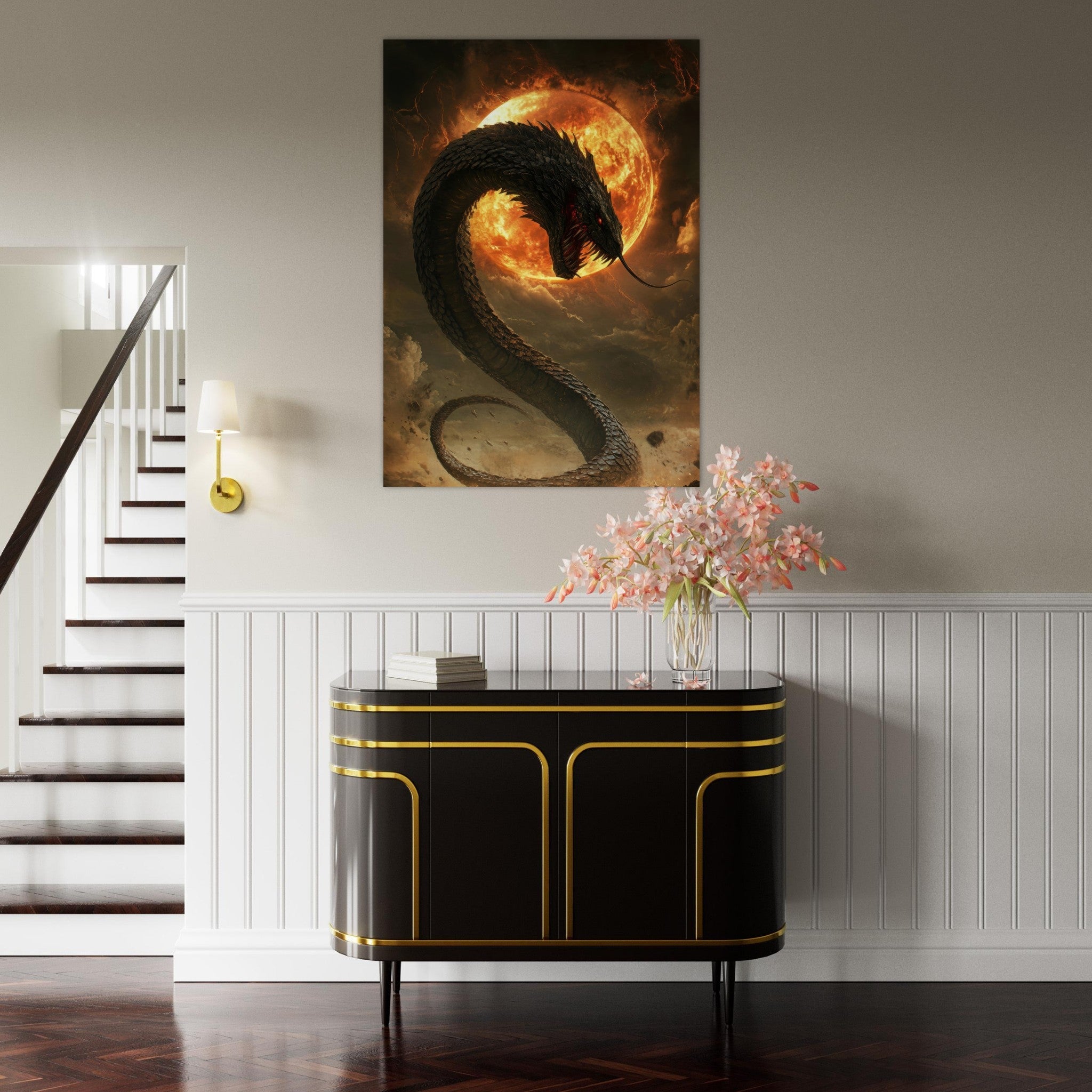 Fine Art Poster Portrait - The Wrath of Apophis Dark Fantasy A Dark Fantasy 2 - Shop Ai Art WebShop - Digital Art online Store