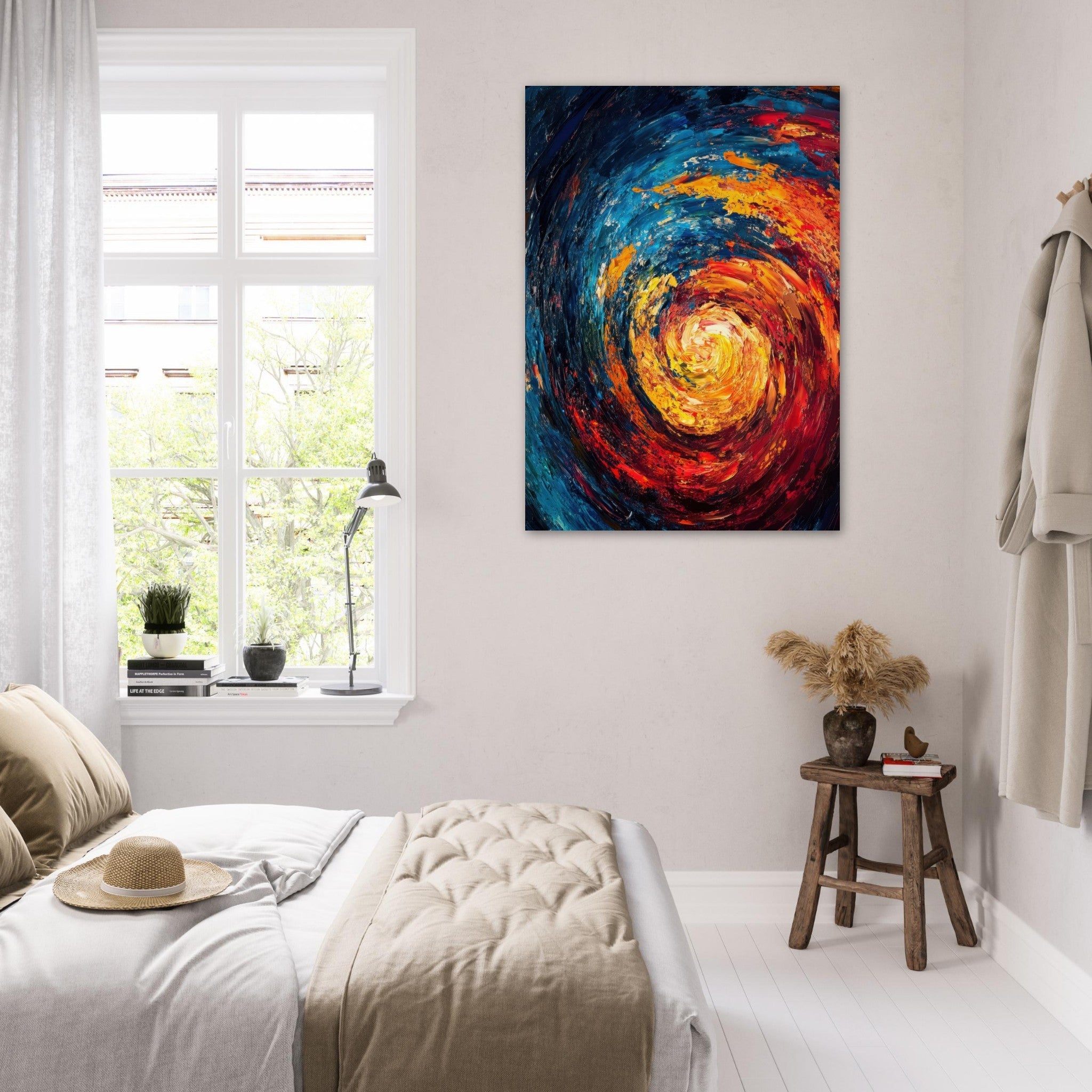 Fine Art Poster Portrait - Vortex of Emotions A swirling fusion of vagrant - Shop Ai Art WebShop - Digital Art online Store