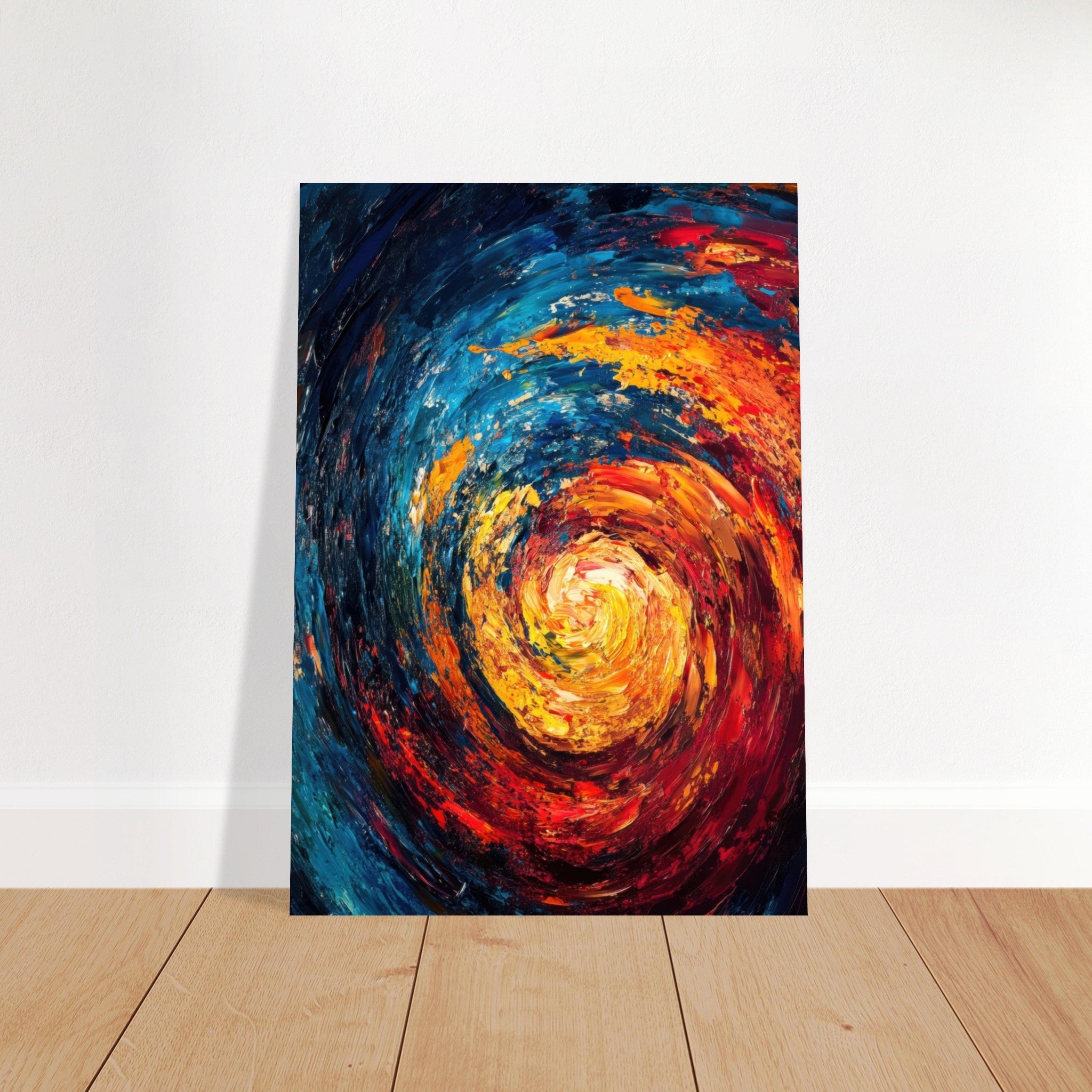 Fine Art Poster Portrait - Vortex of Emotions A swirling fusion of vagrant - Shop Ai Art WebShop - Digital Art online Store