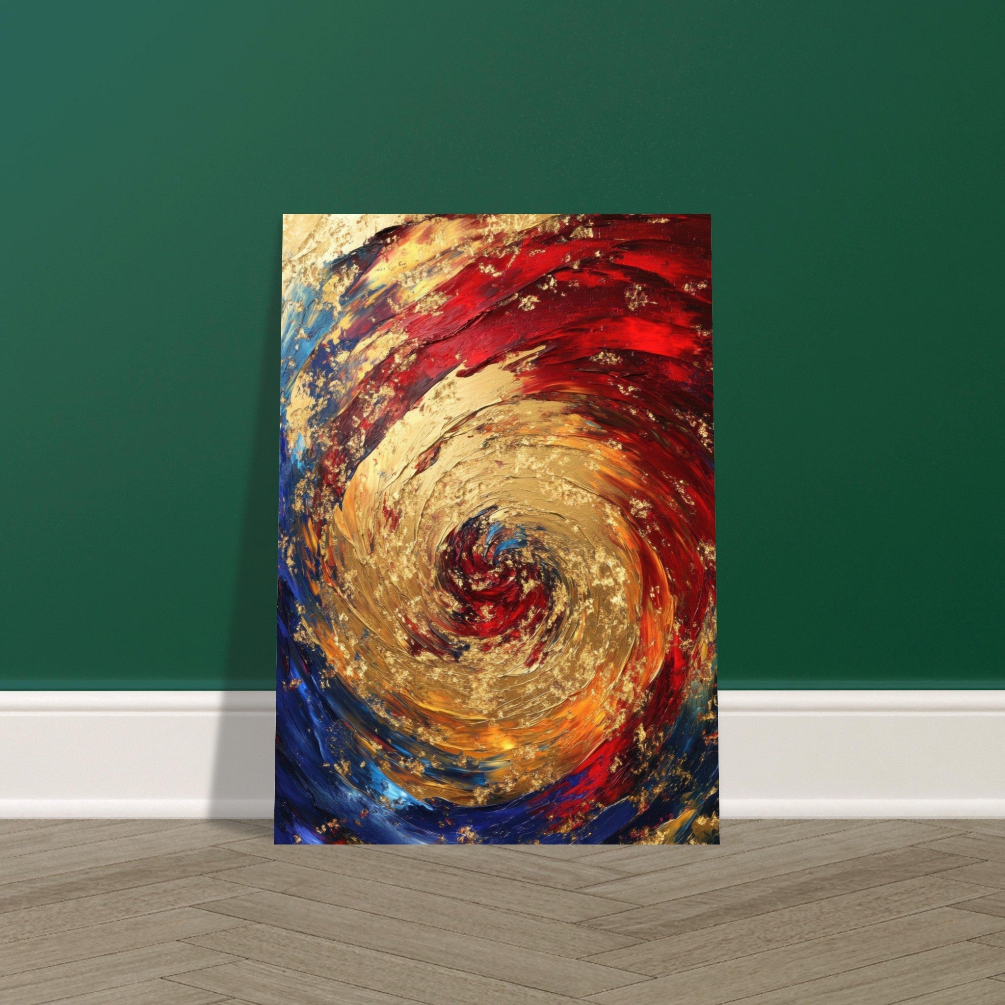 Fine Art Poster Portrait - Vortex of Emotions A swirling fusion of vagrant 2 - Shop Ai Art WebShop - Digital Art online Store