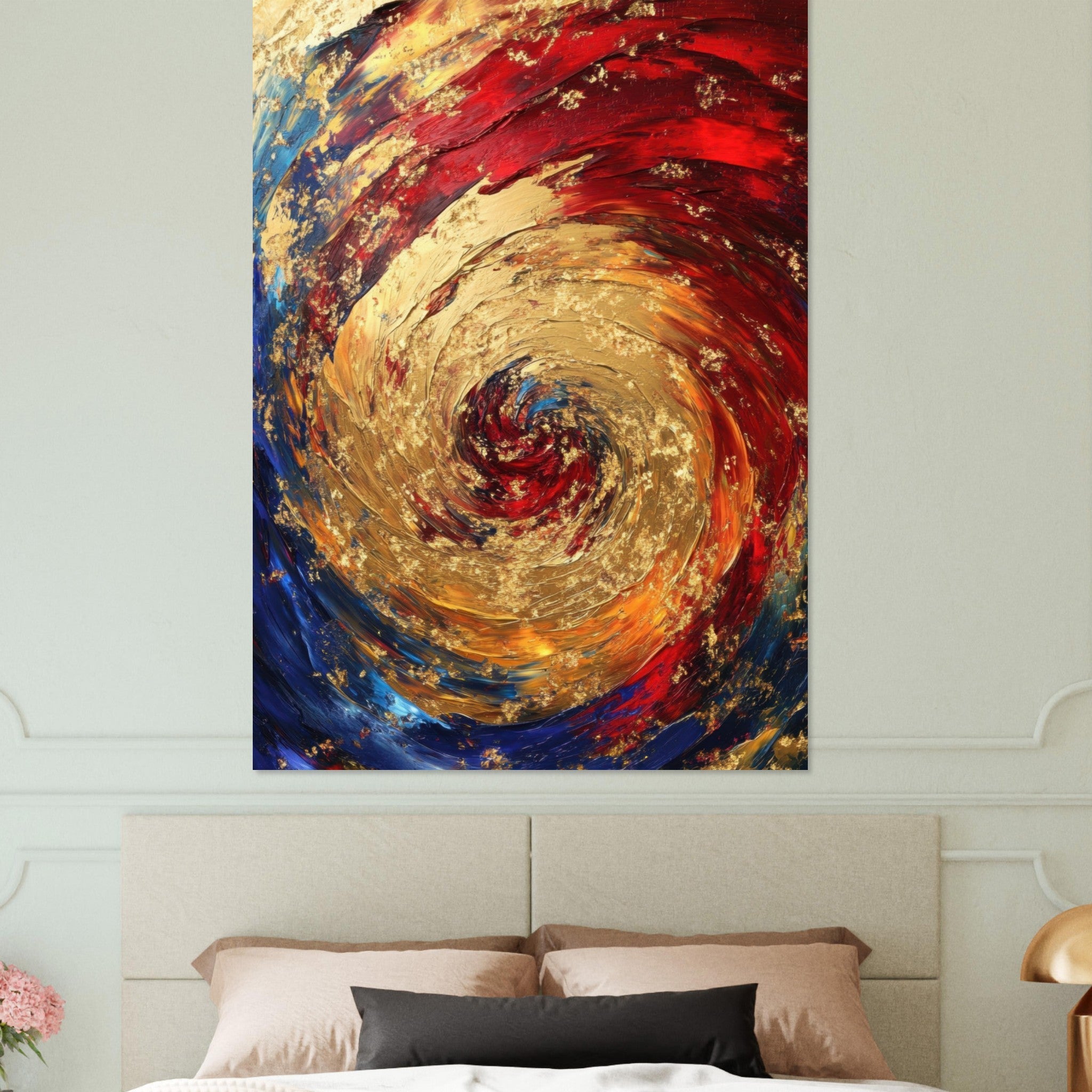 Fine Art Poster Portrait - Vortex of Emotions A swirling fusion of vagrant 2 - Shop Ai Art WebShop - Digital Art online Store