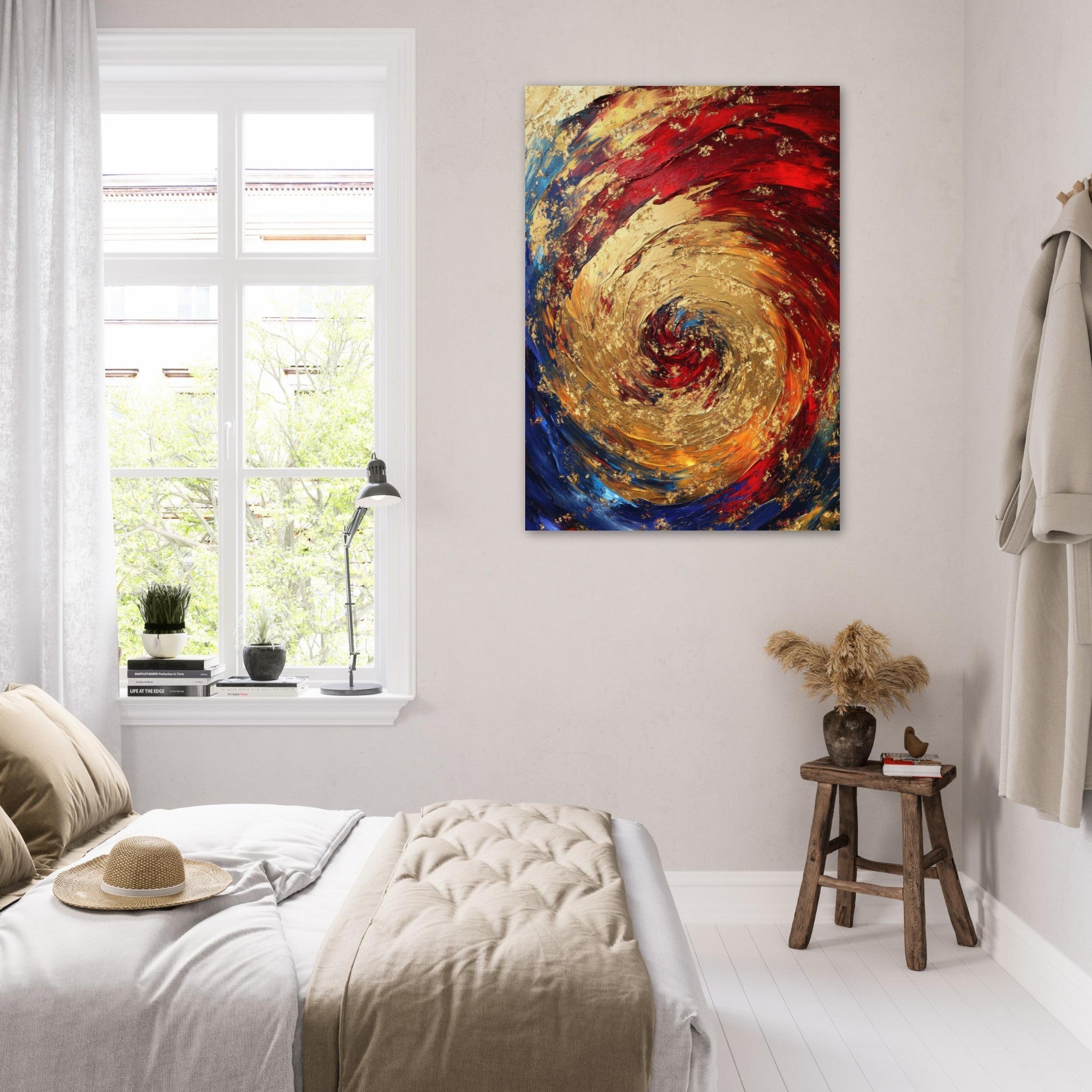 Fine Art Poster Portrait - Vortex of Emotions A swirling fusion of vagrant 2 - Shop Ai Art WebShop - Digital Art online Store