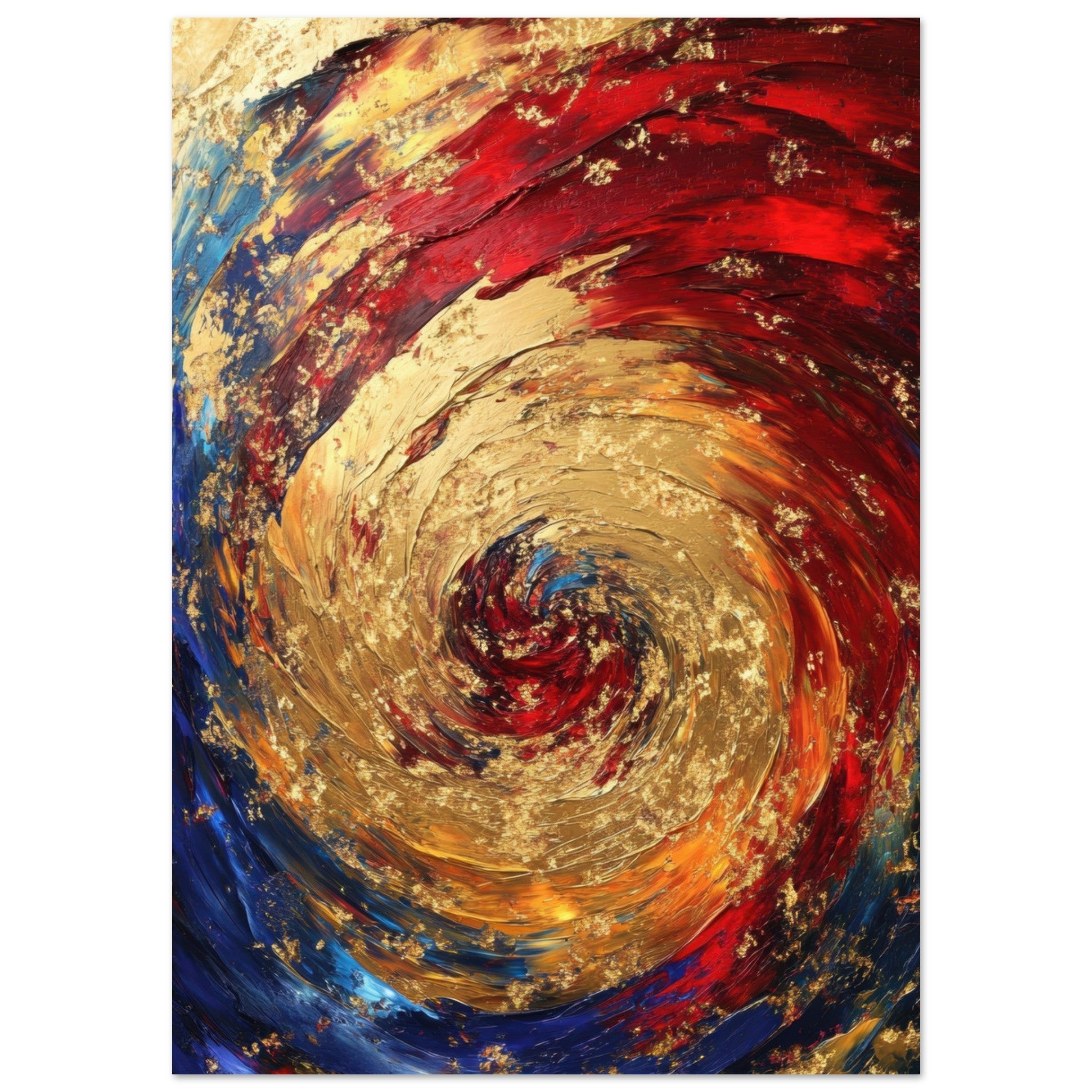 Fine Art Poster Portrait - Vortex of Emotions A swirling fusion of vagrant 2 - Shop Ai Art WebShop - Digital Art online Store