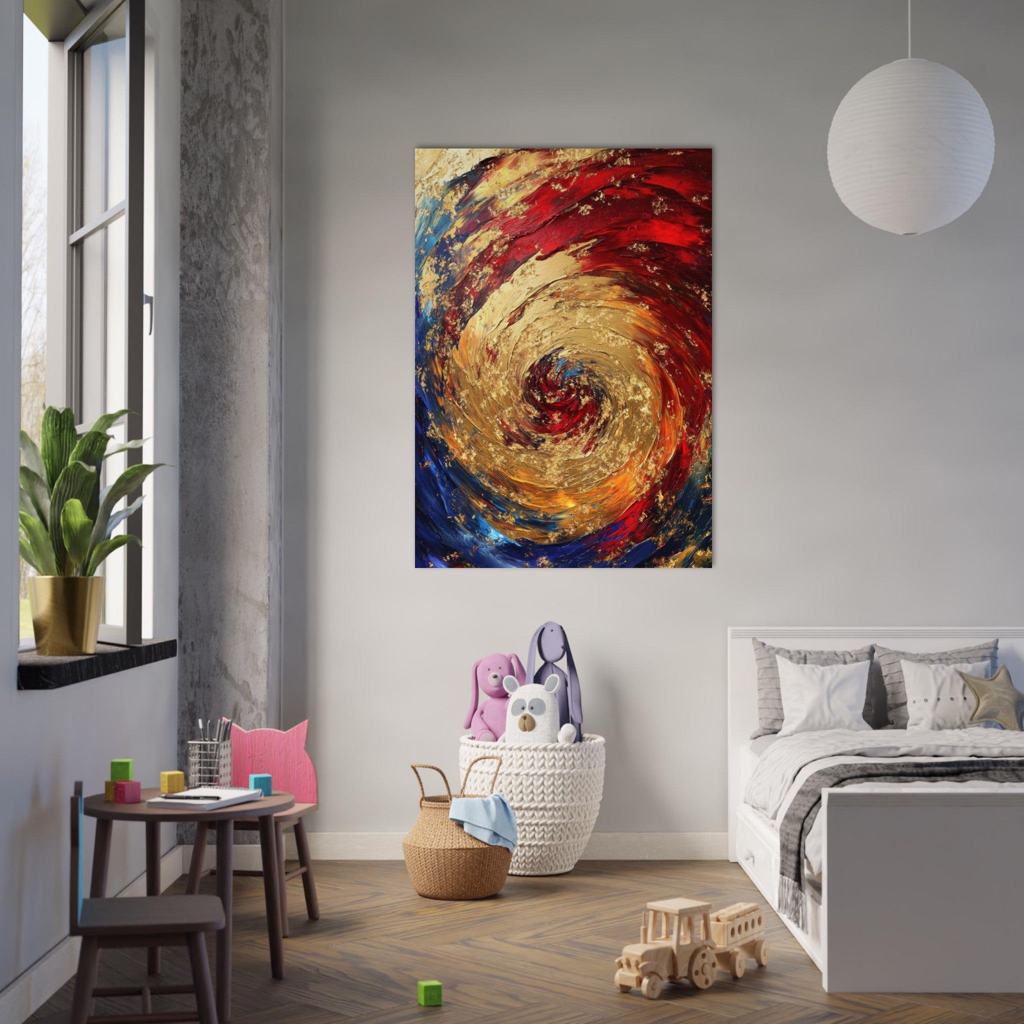 Fine Art Poster Portrait - Vortex of Emotions A swirling fusion of vagrant 2 - Shop Ai Art WebShop - Digital Art online Store