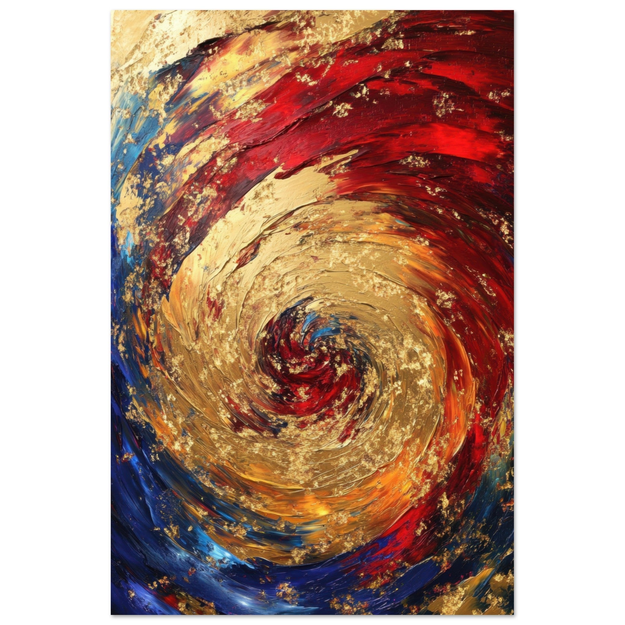 Fine Art Poster Portrait - Vortex of Emotions A swirling fusion of vagrant 2 - Shop Ai Art WebShop - Digital Art online Store