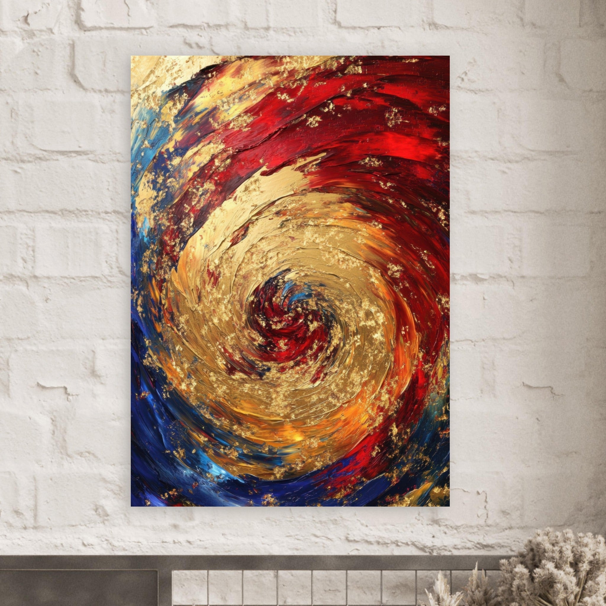 Fine Art Poster Portrait - Vortex of Emotions A swirling fusion of vagrant 2 - Shop Ai Art WebShop - Digital Art online Store