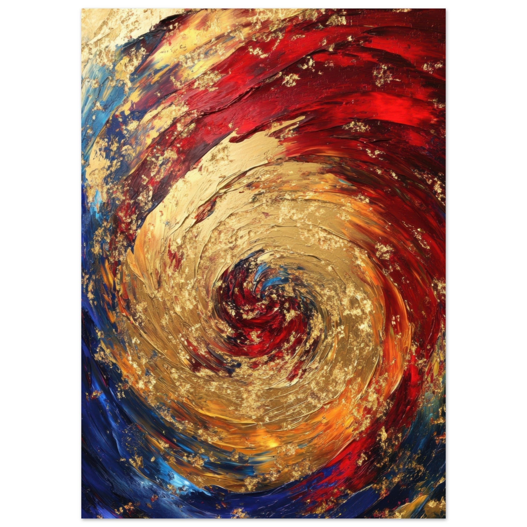 Fine Art Poster Portrait - Vortex of Emotions A swirling fusion of vagrant 2 - Shop Ai Art WebShop - Digital Art online Store