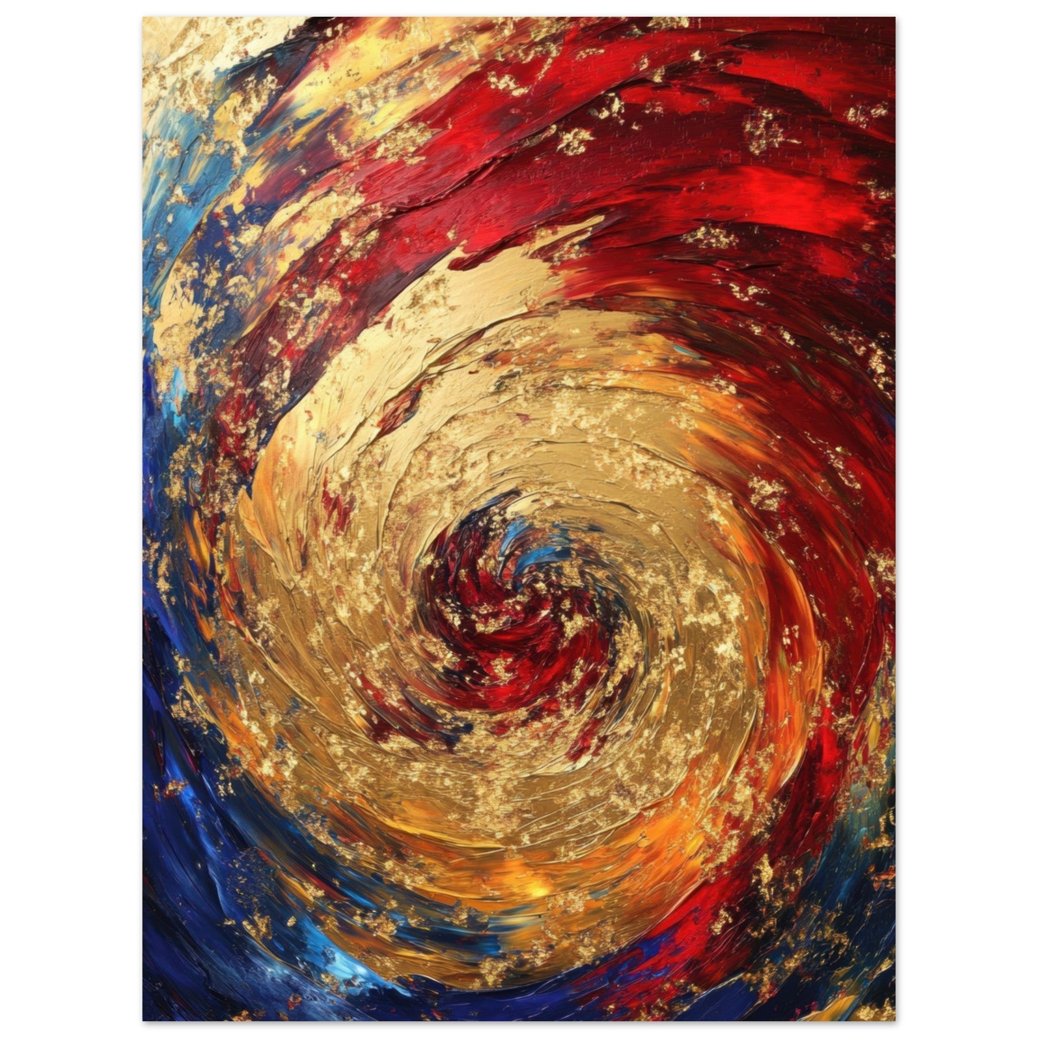Fine Art Poster Portrait - Vortex of Emotions A swirling fusion of vagrant 2 - Shop Ai Art WebShop - Digital Art online Store