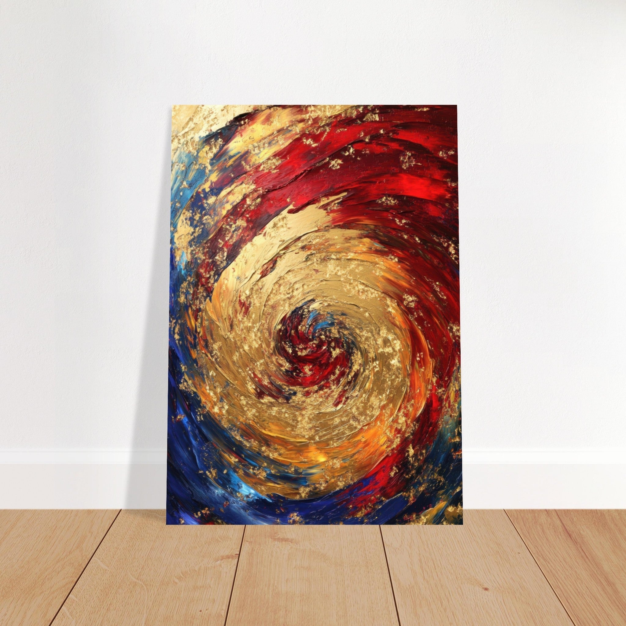 Fine Art Poster Portrait - Vortex of Emotions A swirling fusion of vagrant 2 - Shop Ai Art WebShop - Digital Art online Store