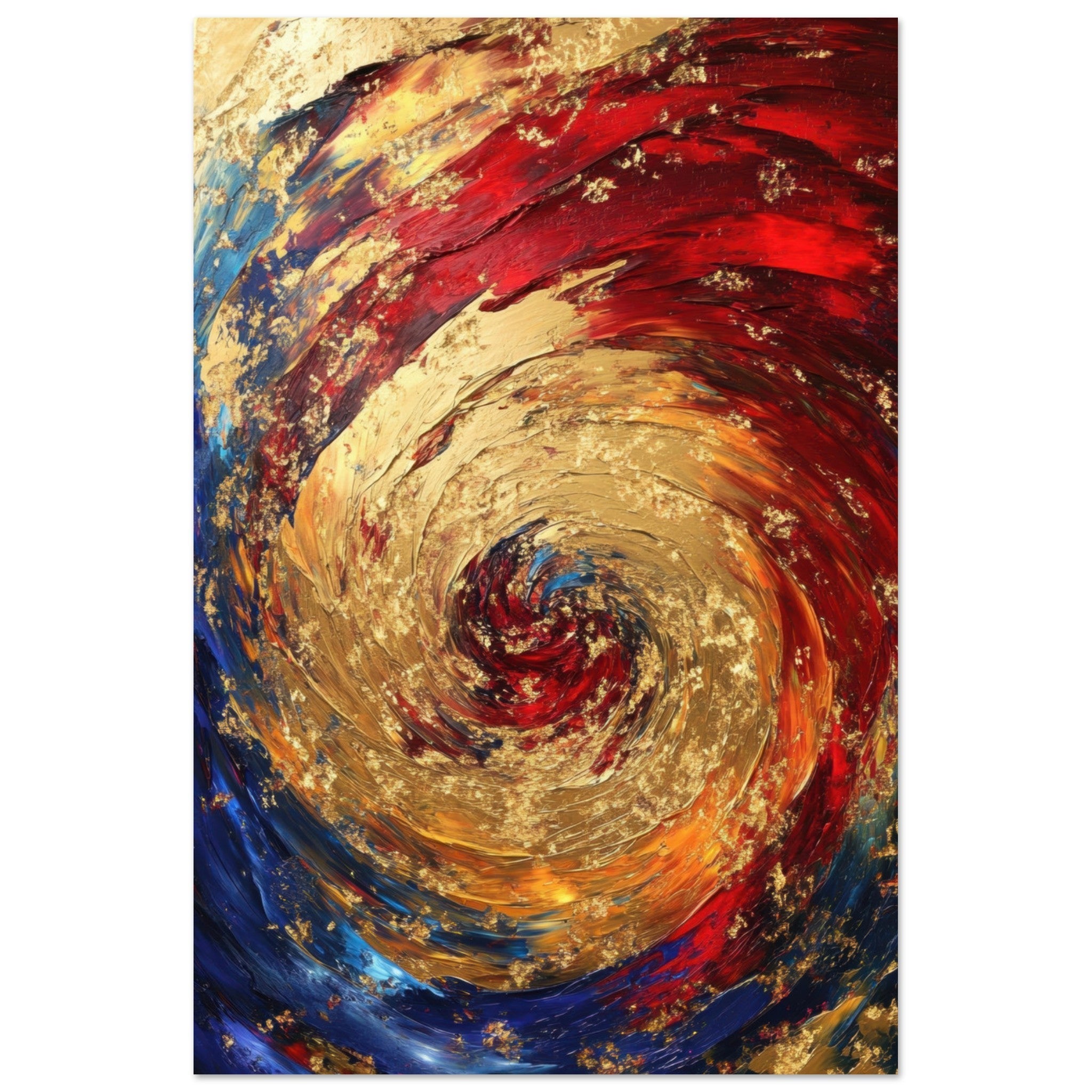 Fine Art Poster Portrait - Vortex of Emotions A swirling fusion of vagrant 2 - Shop Ai Art WebShop - Digital Art online Store