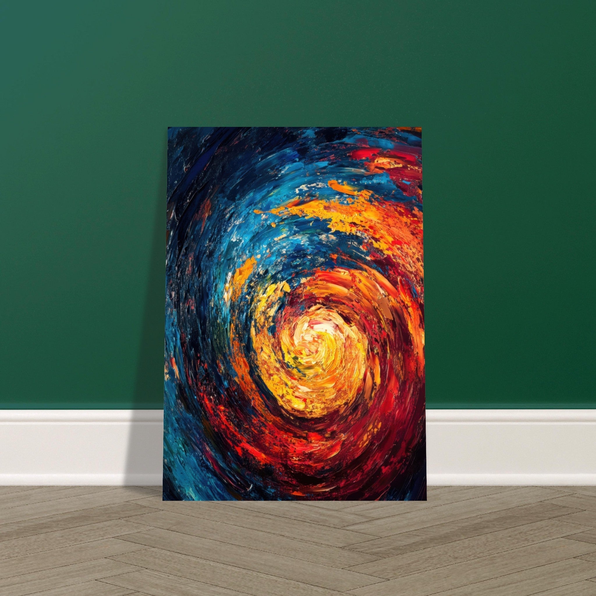 Fine Art Poster Portrait - Vortex of Emotions A swirling fusion of vagrant - Shop Ai Art WebShop - Digital Art online Store