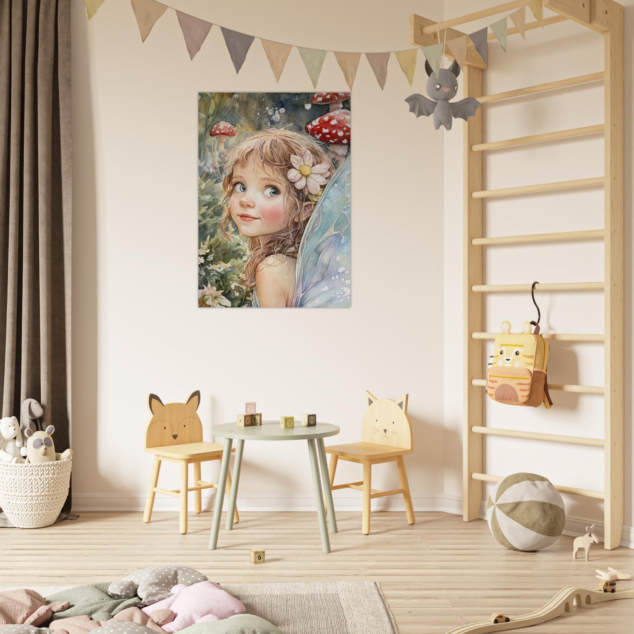 Fine Art Poster Portrait - Watercolor Faerie Glade Watercolor Over - the - Thou 3 - Shop Ai Art WebShop - Digital Art online Store