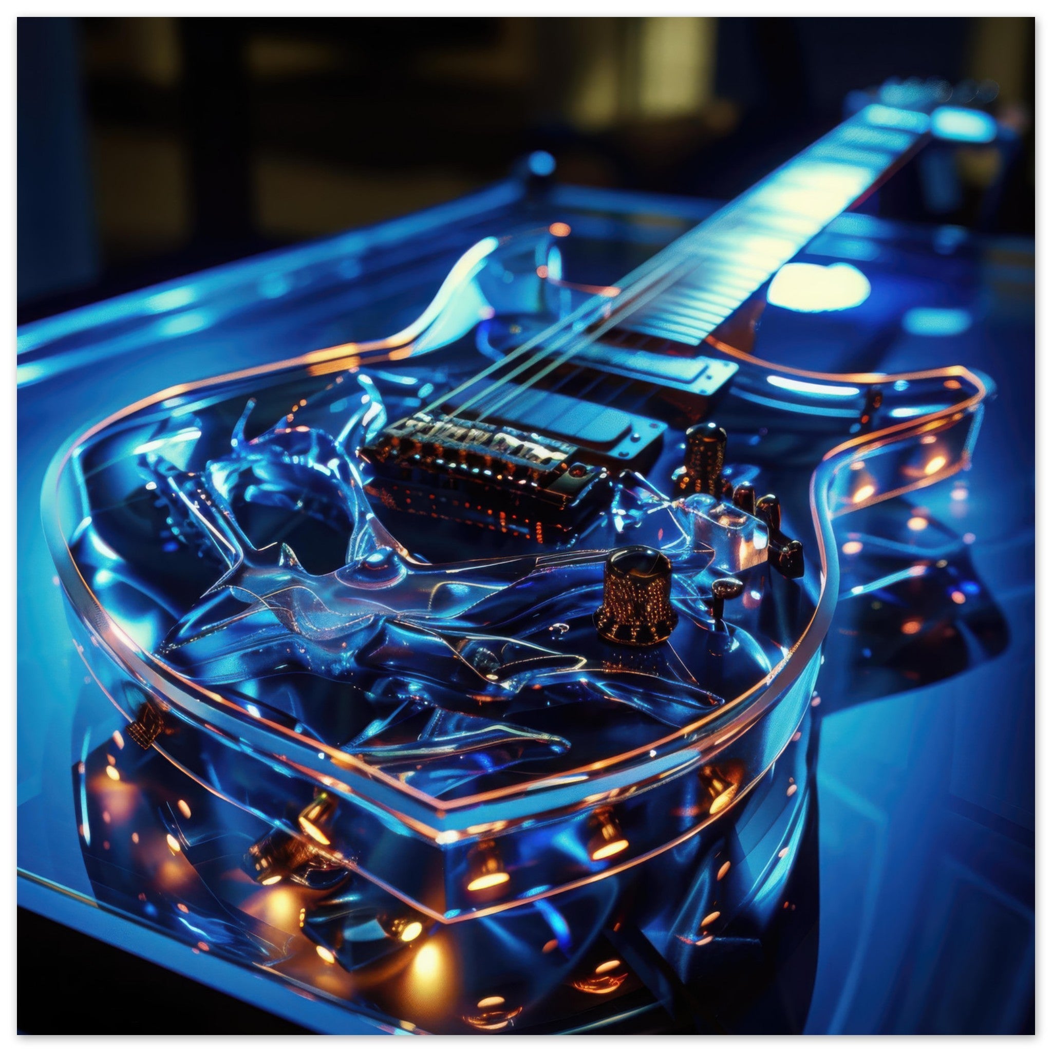 Fine Art Poster Square - Music Art 6 - Shop Ai Art WebShop - Digital Art online Store
