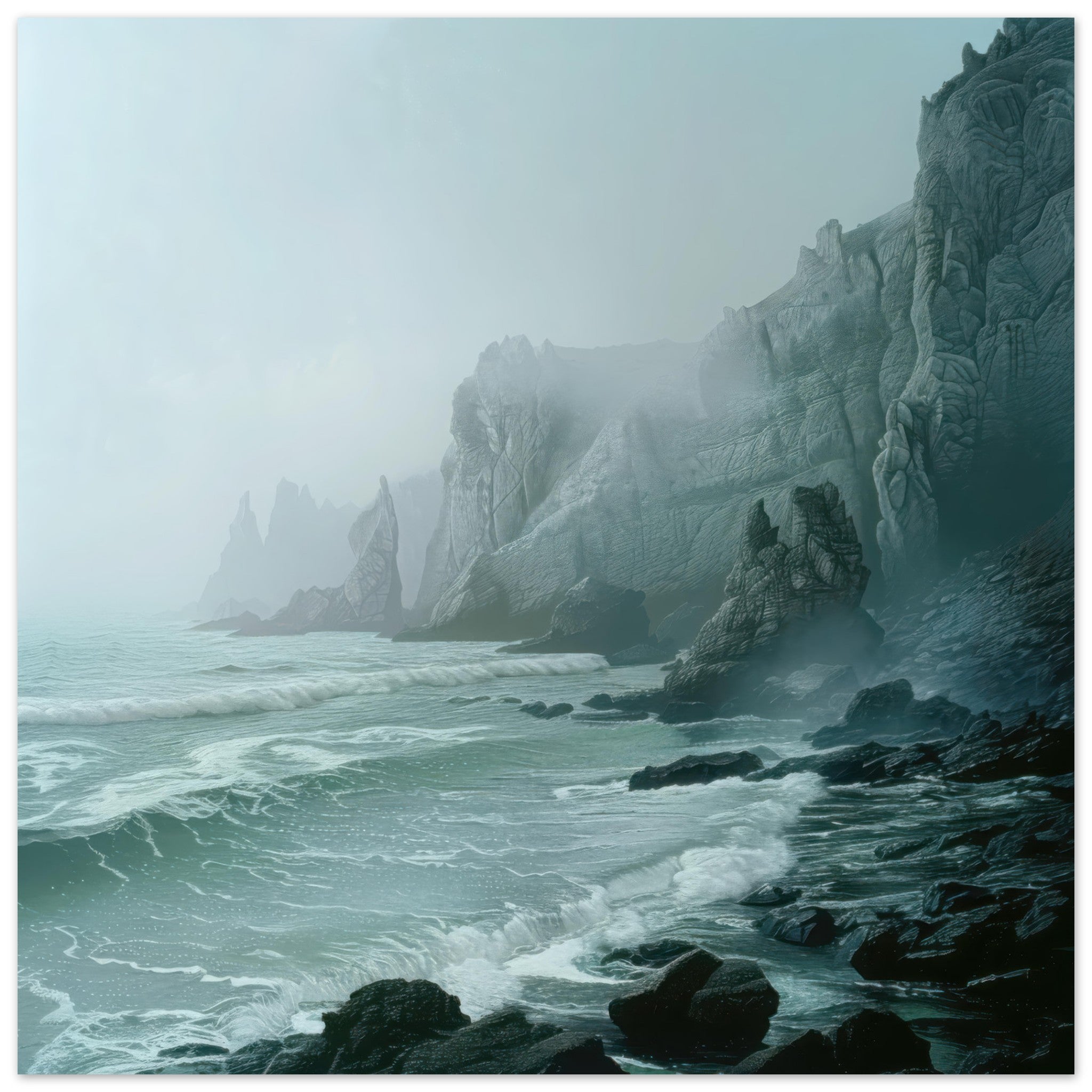 Fine Art Poster Square - Nature 1 - Shop Ai Art WebShop - Digital Art online Store