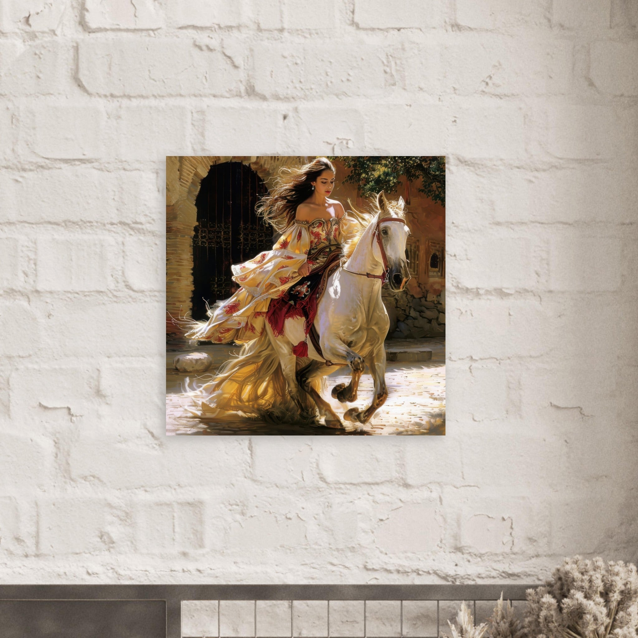 Fine Art Poster Square - Romanticism art style culture of Spain 1 - Ai Art Force