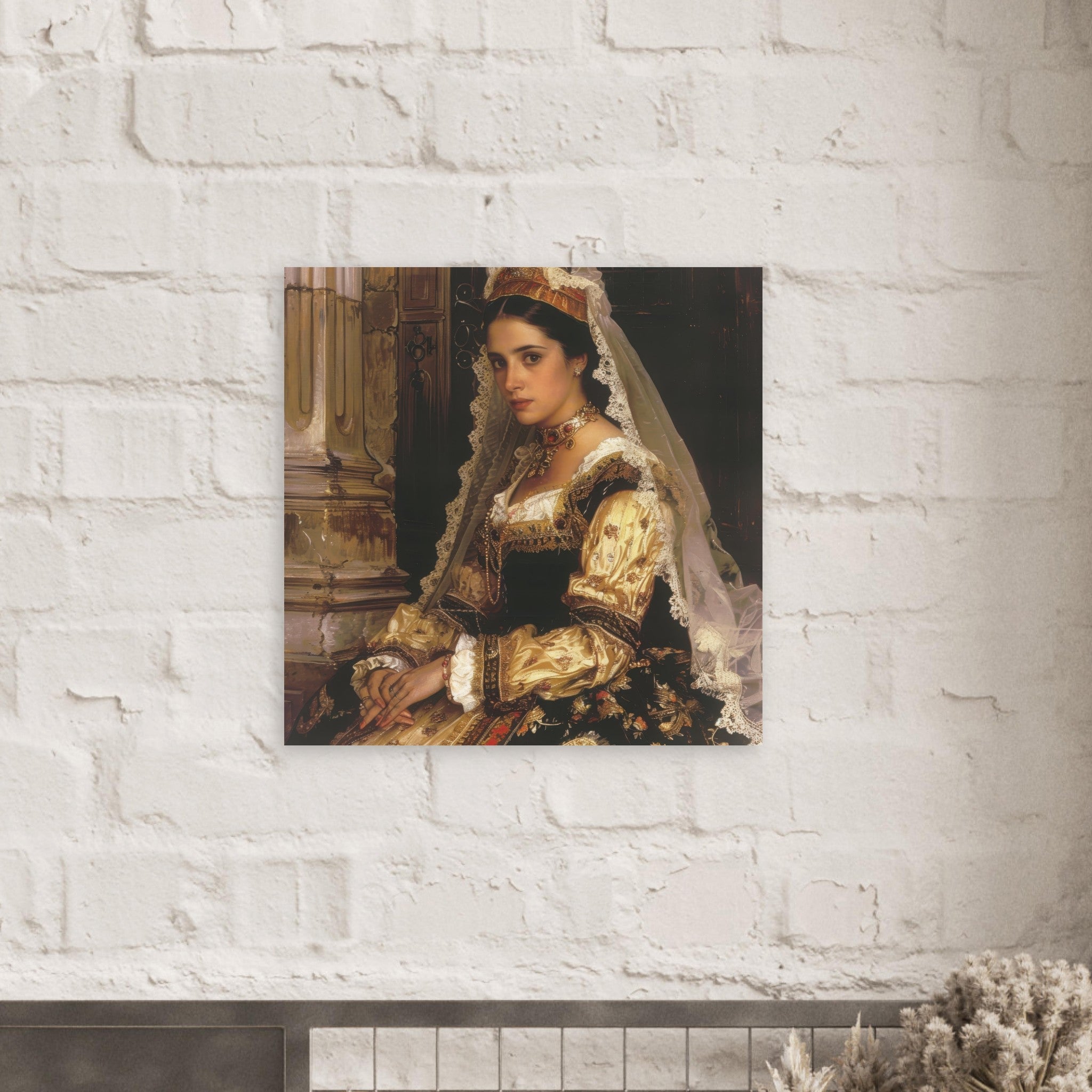 Fine Art Poster Square - Romanticism art style culture of Spain 2 - Ai Art Force