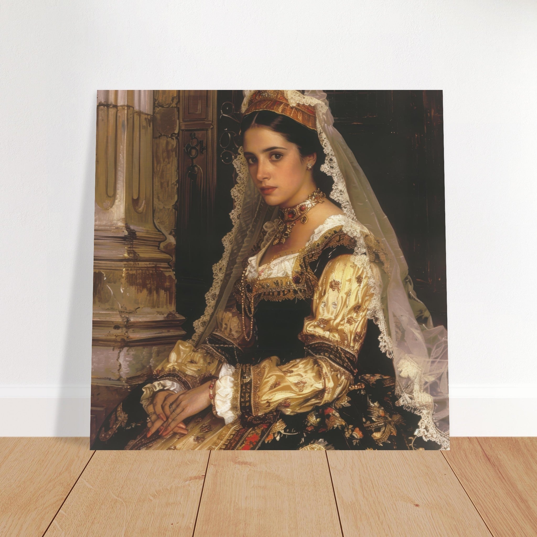 Fine Art Poster Square - Romanticism art style culture of Spain 2 - Ai Art Force