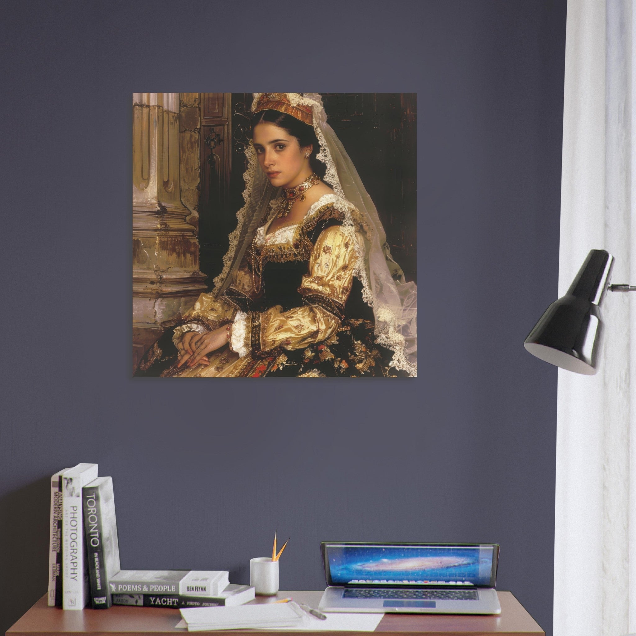 Fine Art Poster Square - Romanticism art style culture of Spain 2 - Ai Art Force
