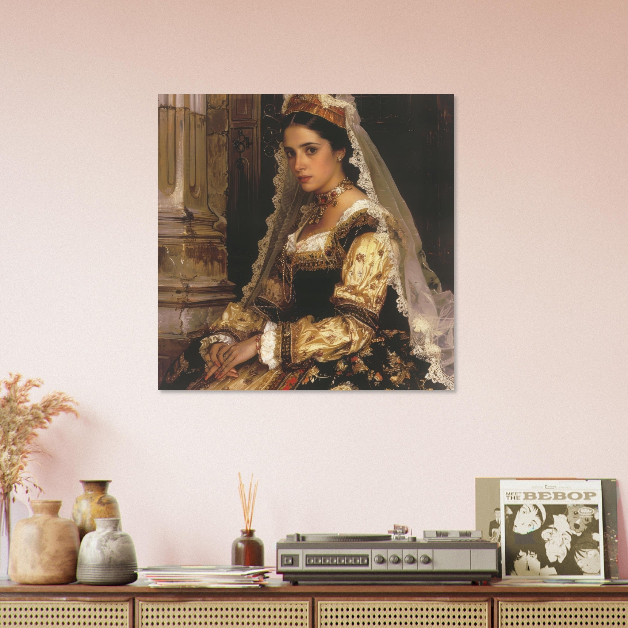 Fine Art Poster Square - Romanticism art style culture of Spain 2 - Ai Art Force