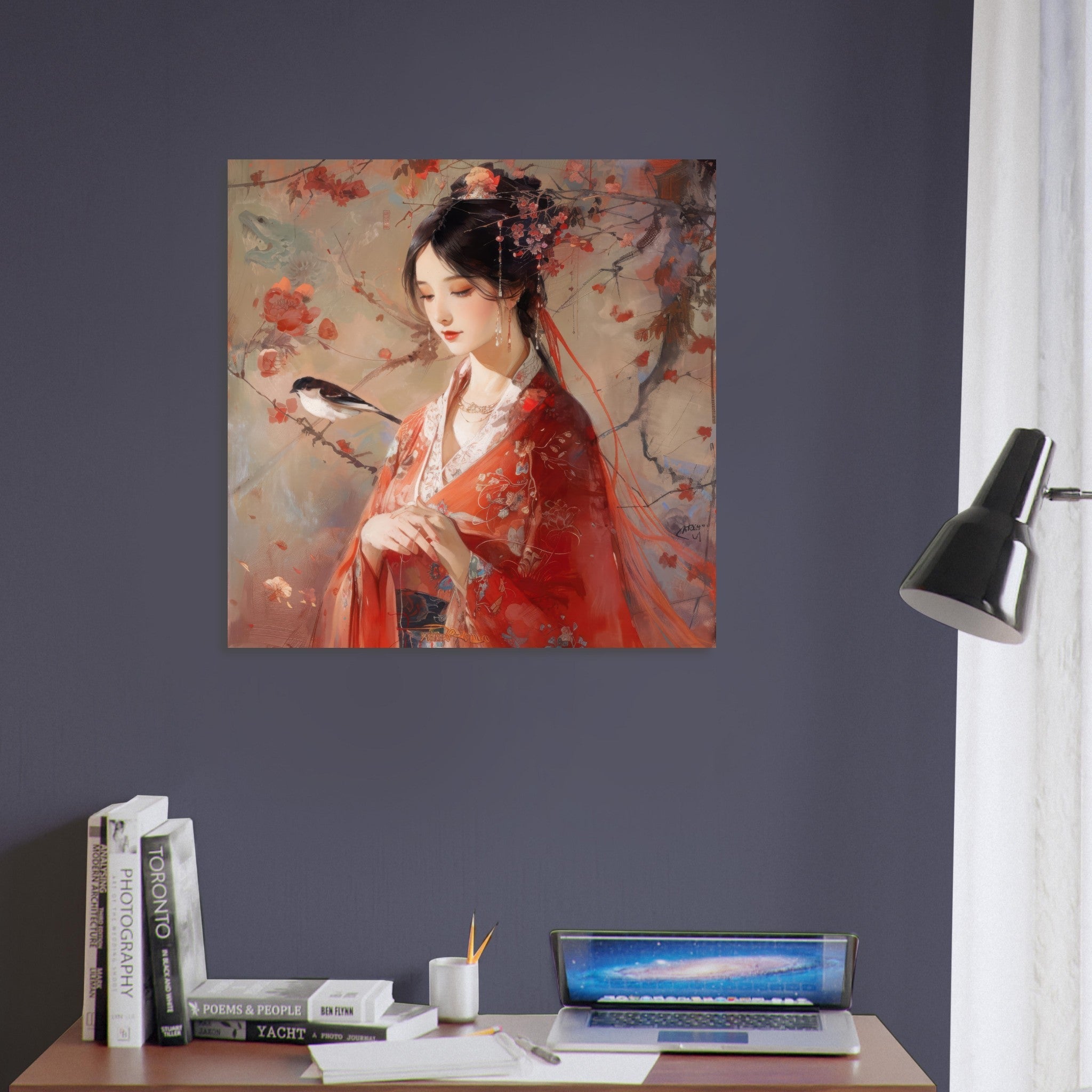 Fine Art Poster Square - Romanticism art style old culture of China 2 - Shop Ai Art WebShop - Digital Art online Store