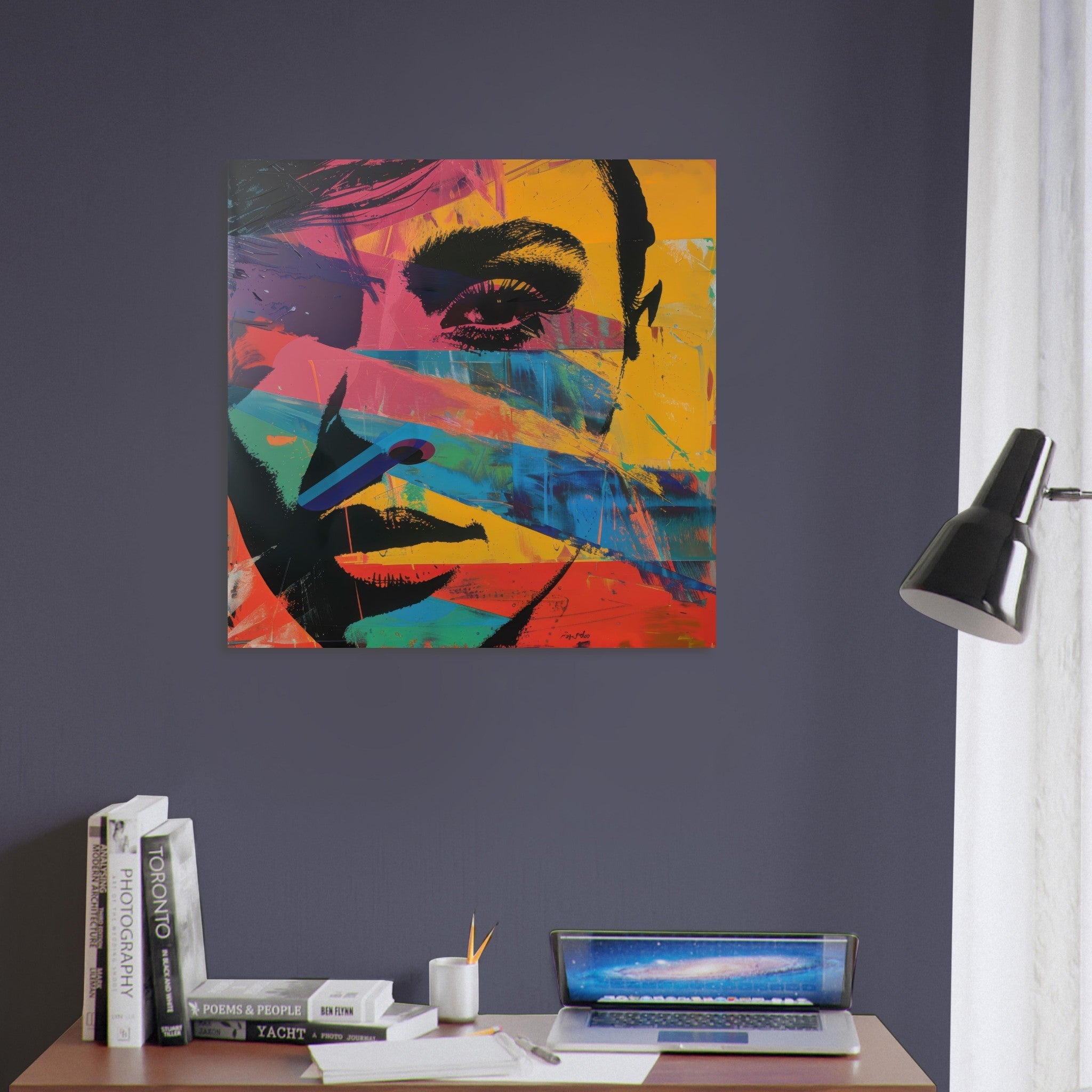 Fine Art Poster Square - Swedish popart in abstract style 2 - Shop Ai Art WebShop - Digital Art online Store