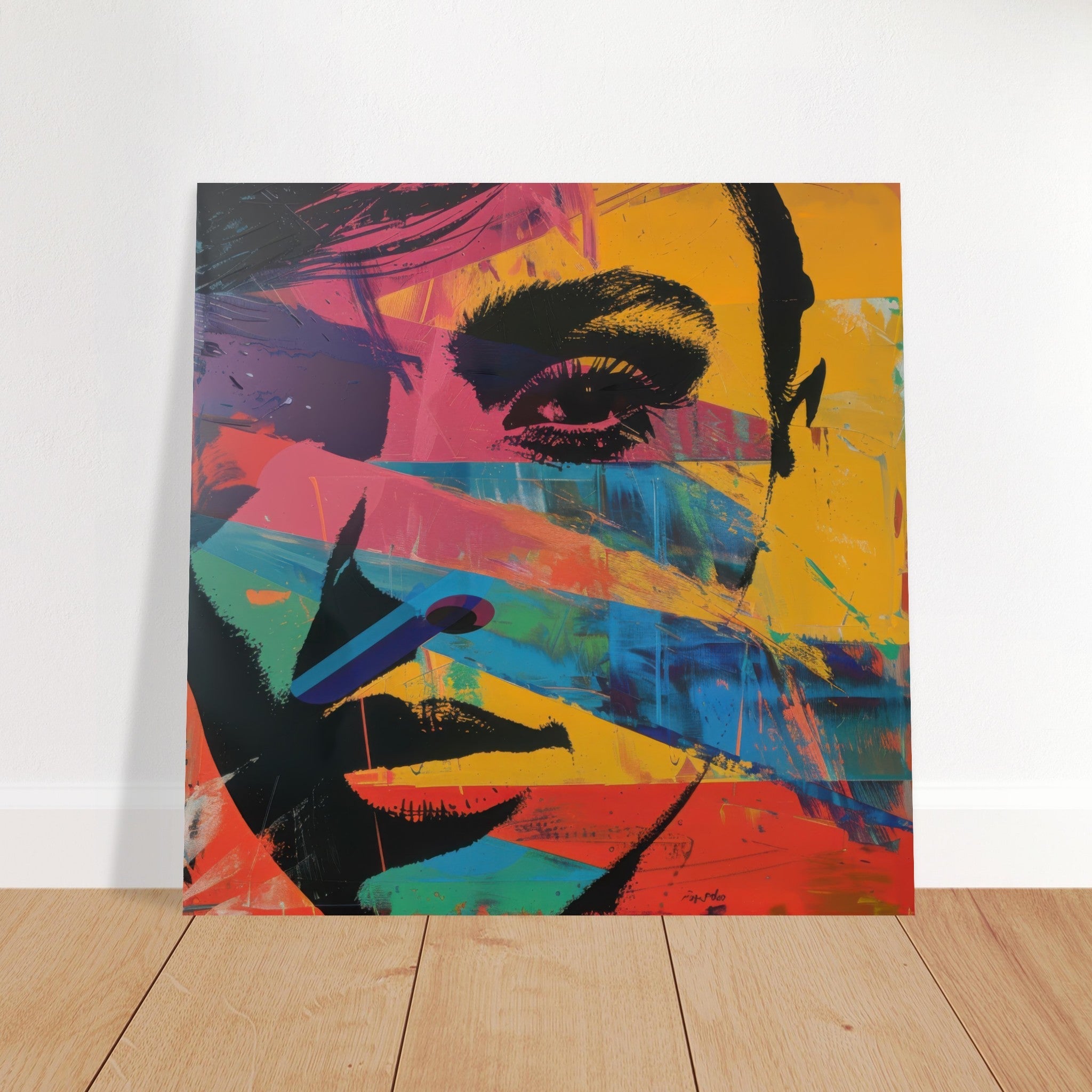 Fine Art Poster Square - Swedish popart in abstract style 2 - Shop Ai Art WebShop - Digital Art online Store