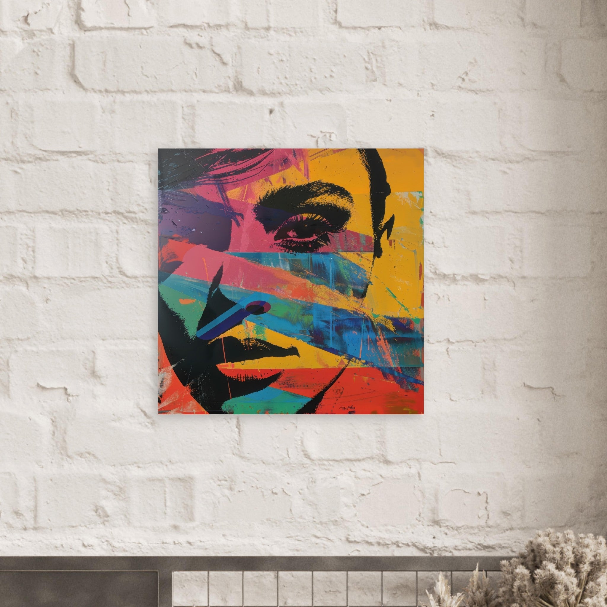 Fine Art Poster Square - Swedish popart in abstract style 2 - Shop Ai Art WebShop - Digital Art online Store