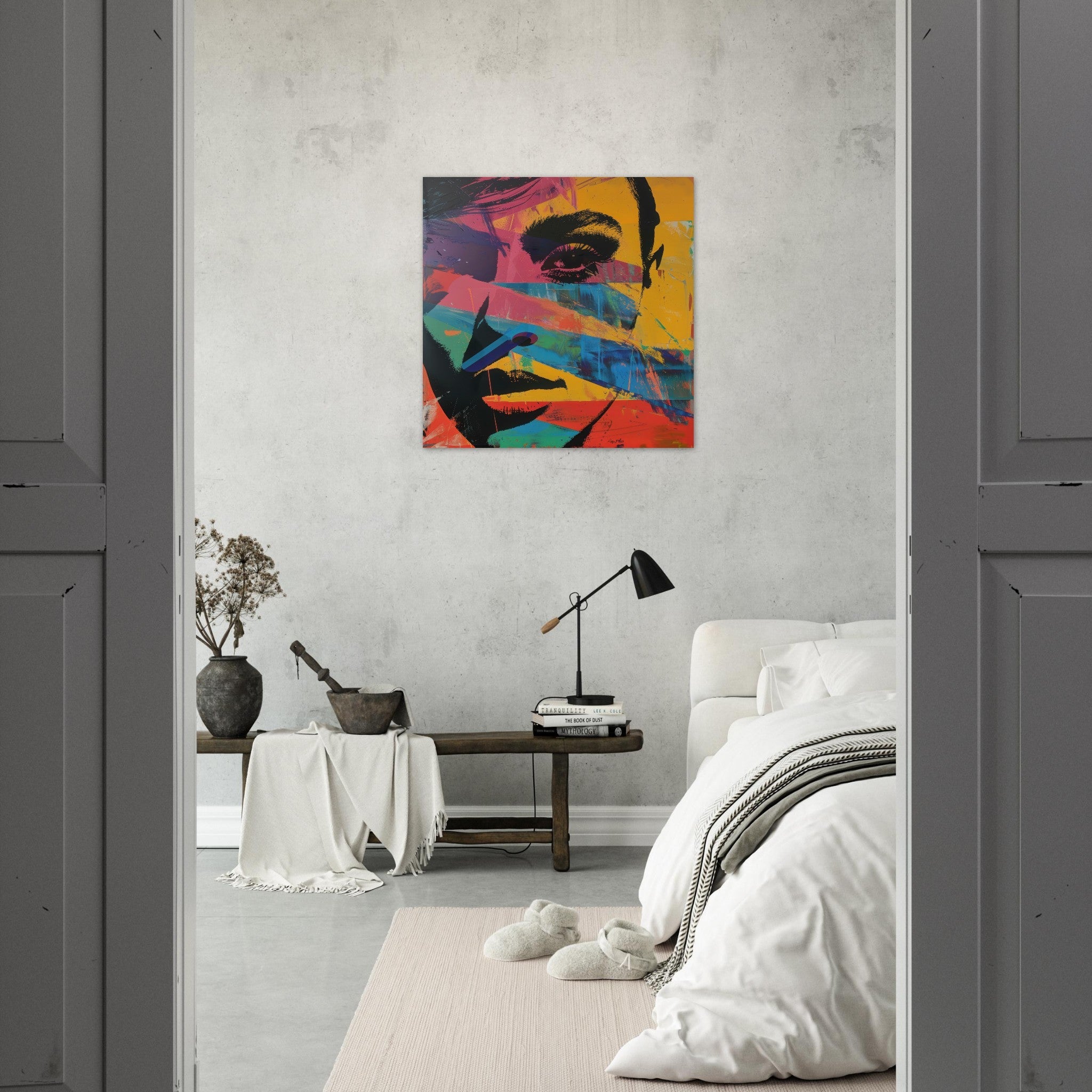 Fine Art Poster Square - Swedish popart in abstract style 2 - Shop Ai Art WebShop - Digital Art online Store