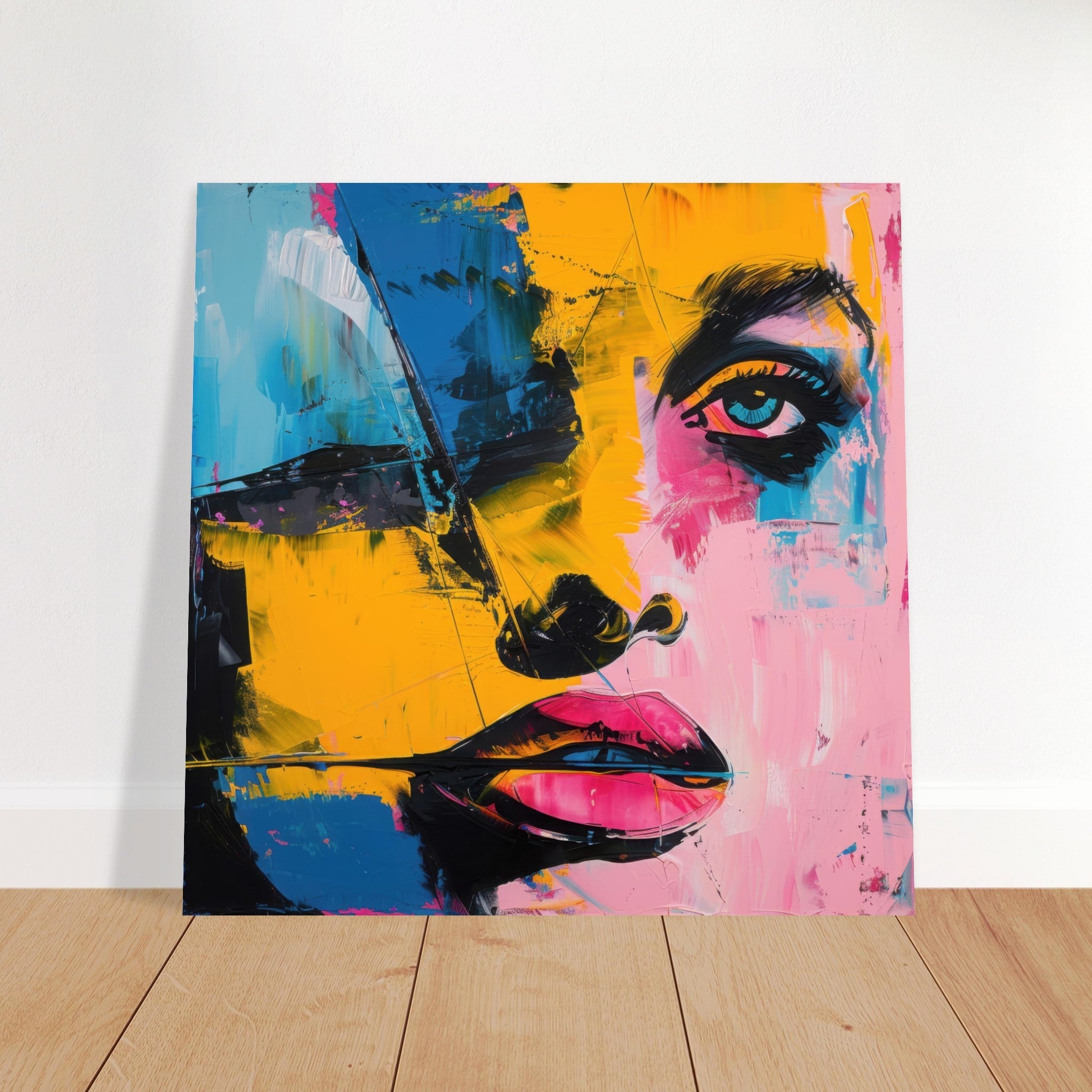 Fine Art Poster Square - Swedish popart in abstract style 3 - Shop Ai Art WebShop - Digital Art online Store