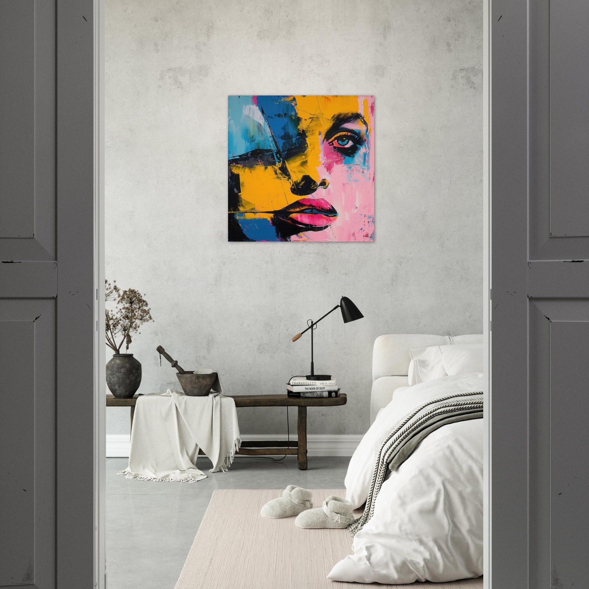 Fine Art Poster Square - Swedish popart in abstract style 3 - Shop Ai Art WebShop - Digital Art online Store