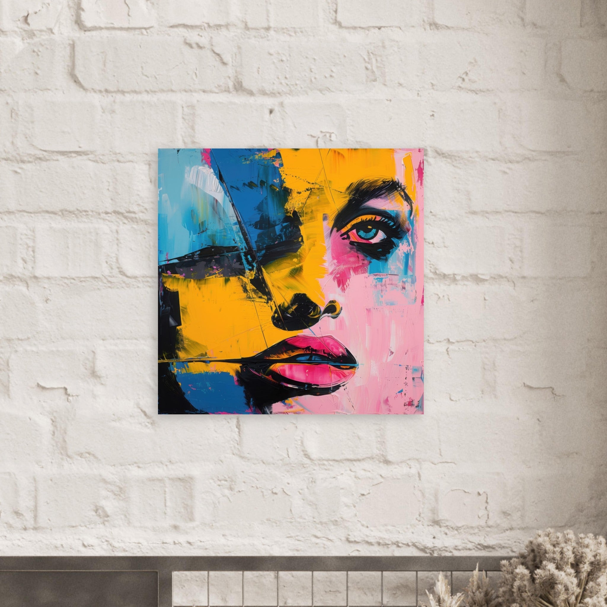 Fine Art Poster Square - Swedish popart in abstract style 3 - Shop Ai Art WebShop - Digital Art online Store