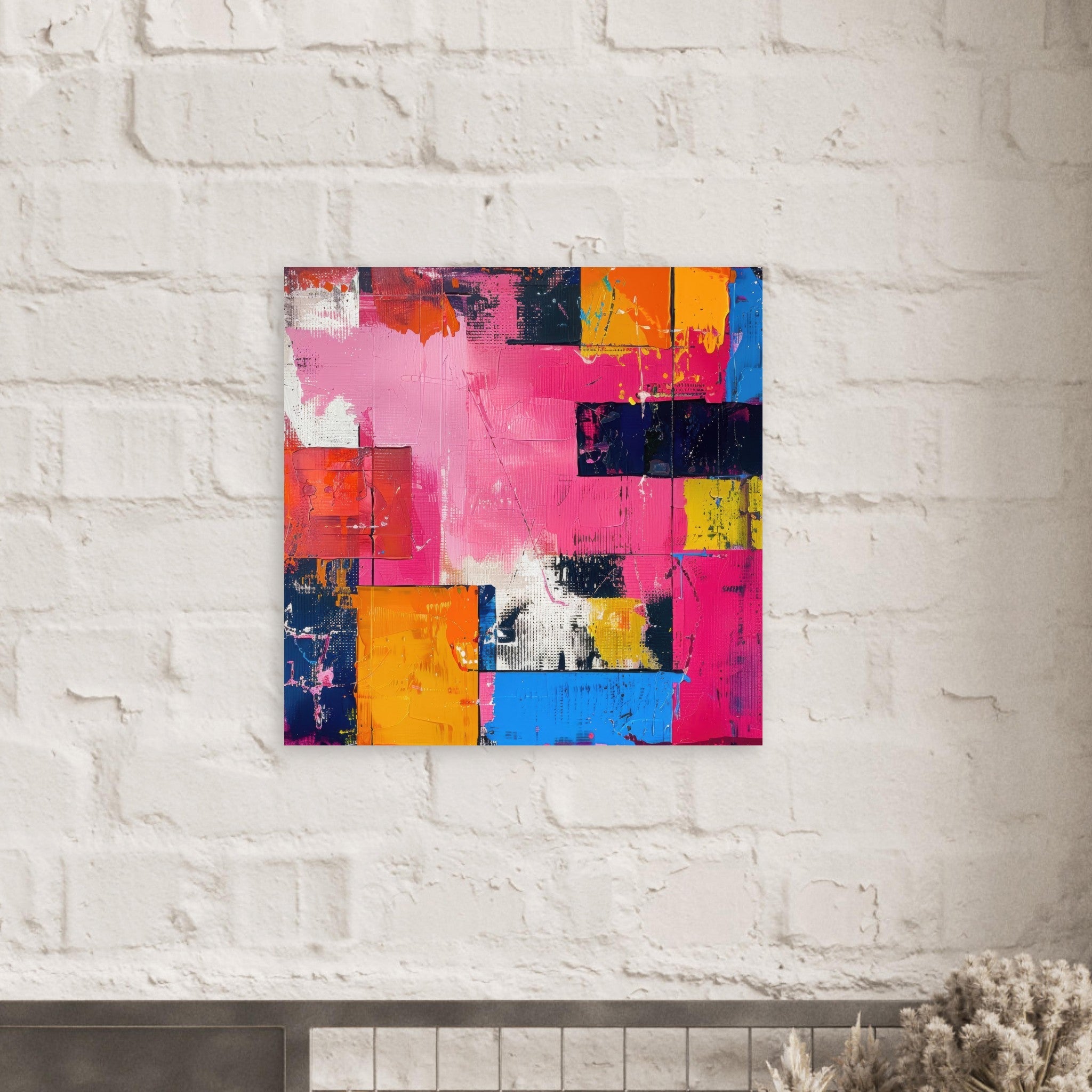 Fine Art Poster Square - Swedish popart in abstract style 5 - Shop Ai Art WebShop - Digital Art online Store
