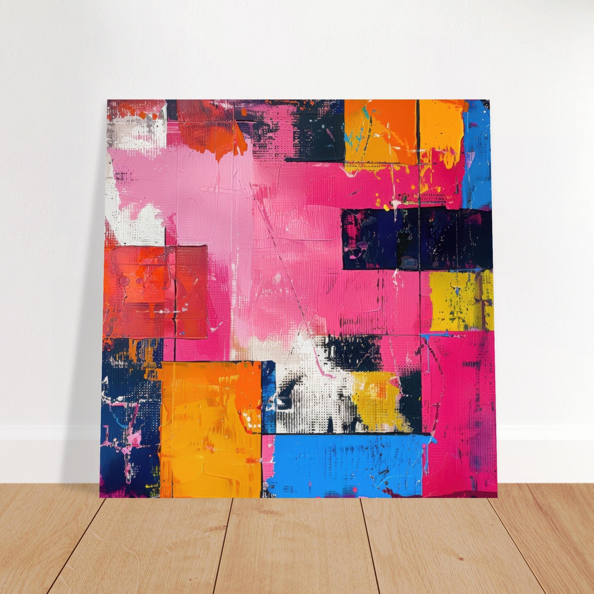 Fine Art Poster Square - Swedish popart in abstract style 5 - Shop Ai Art WebShop - Digital Art online Store