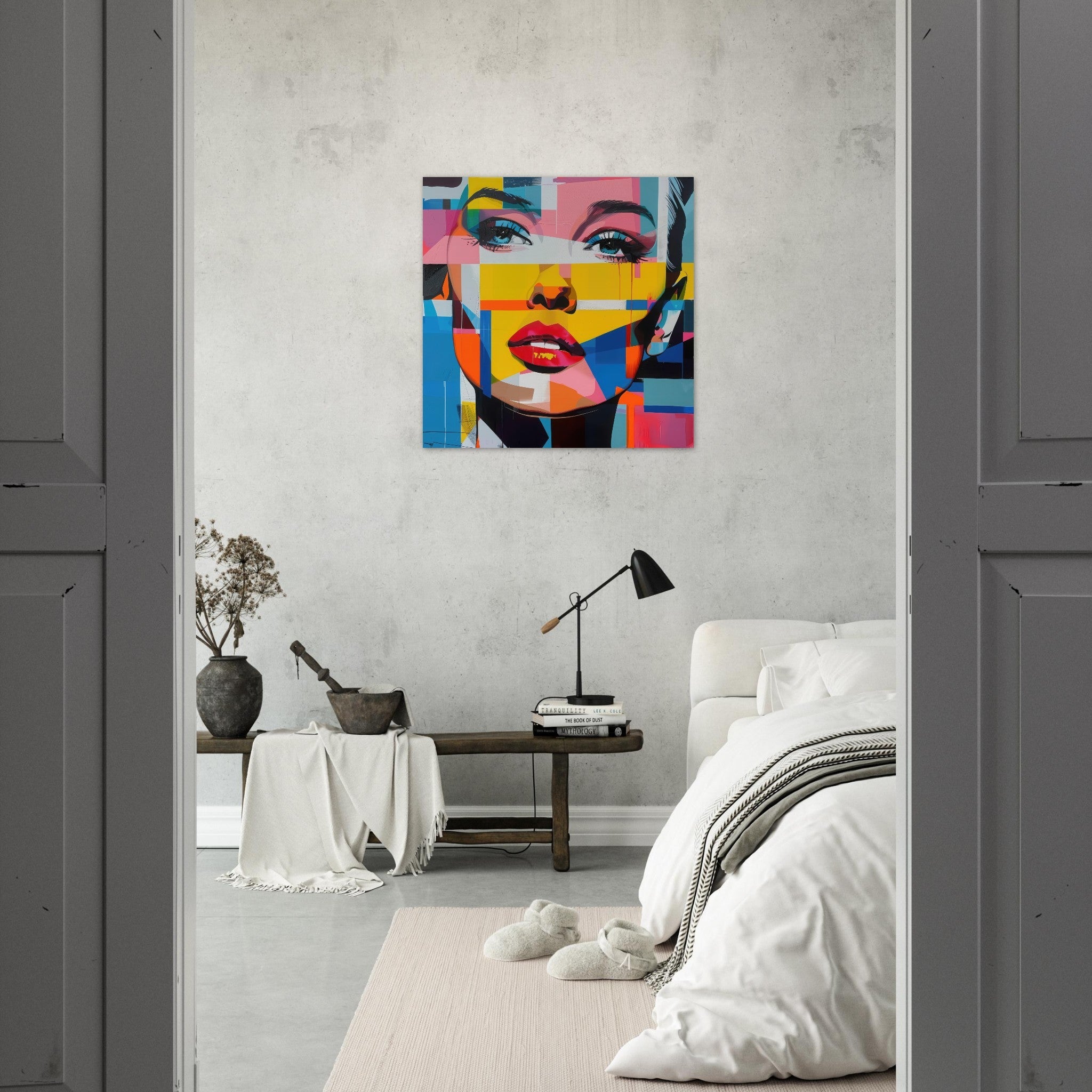 Fine Art Poster Square - Swedish popart in abstract style 7 - Shop Ai Art WebShop - Digital Art online Store