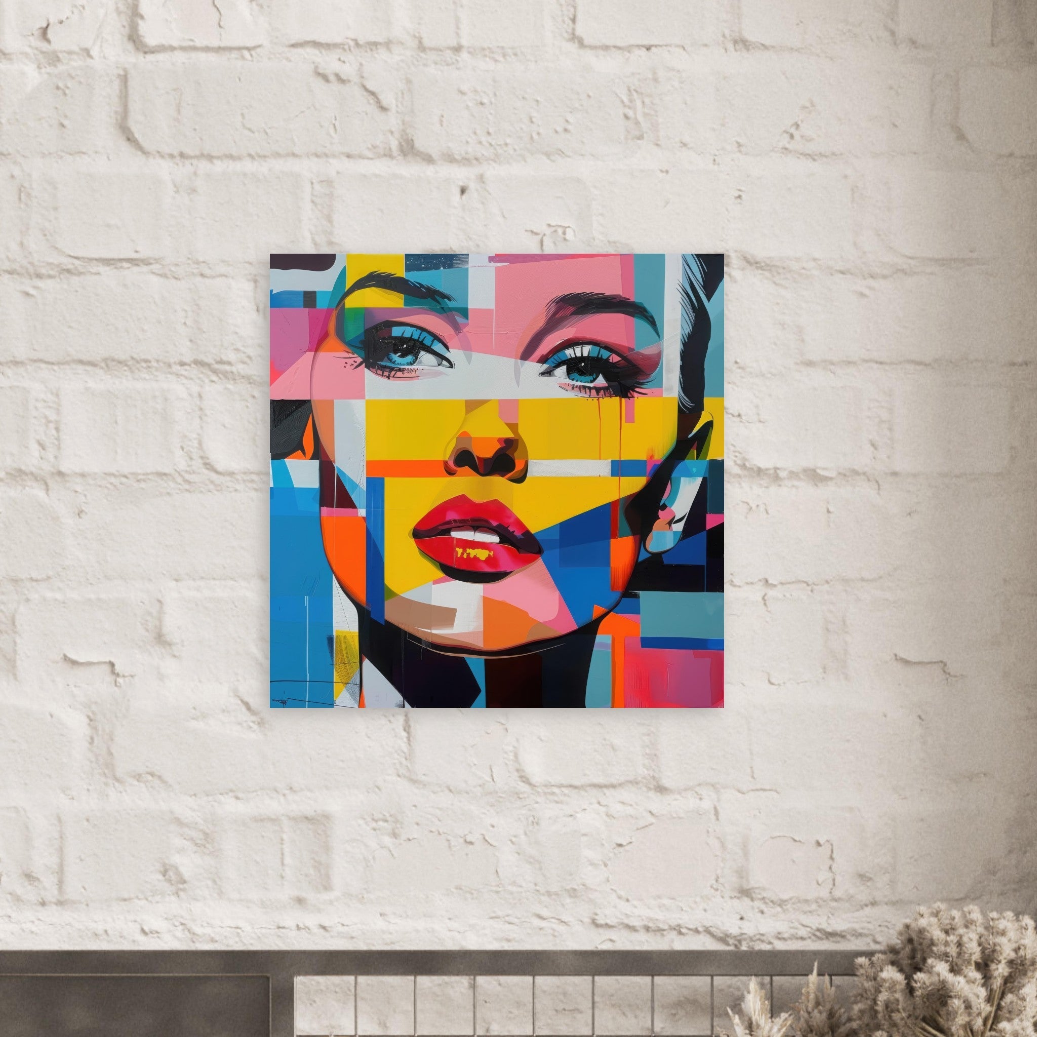 Fine Art Poster Square - Swedish popart in abstract style 7 - Shop Ai Art WebShop - Digital Art online Store