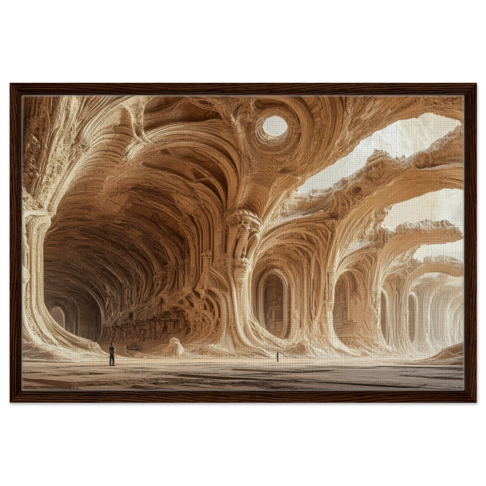 Framed Canvas Landscape - Alien Ruins on the Edge of the Galaxy Ancient 2 - Shop Ai Art WebShop - Digital Art online Store