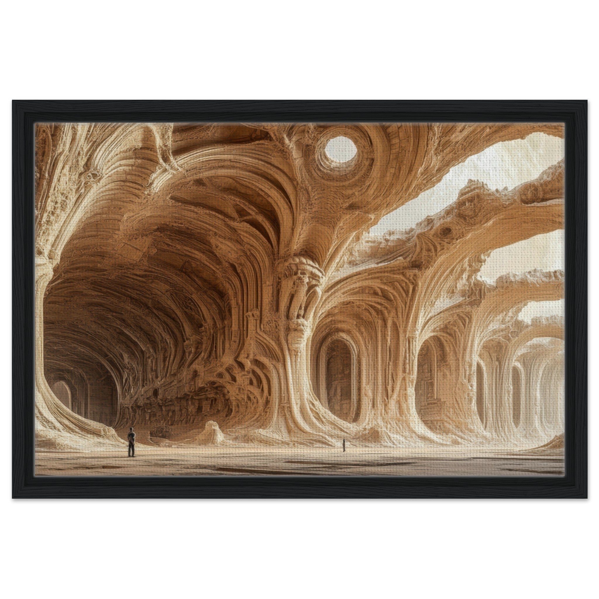 Framed Canvas Landscape - Alien Ruins on the Edge of the Galaxy Ancient 2 - Shop Ai Art WebShop - Digital Art online Store