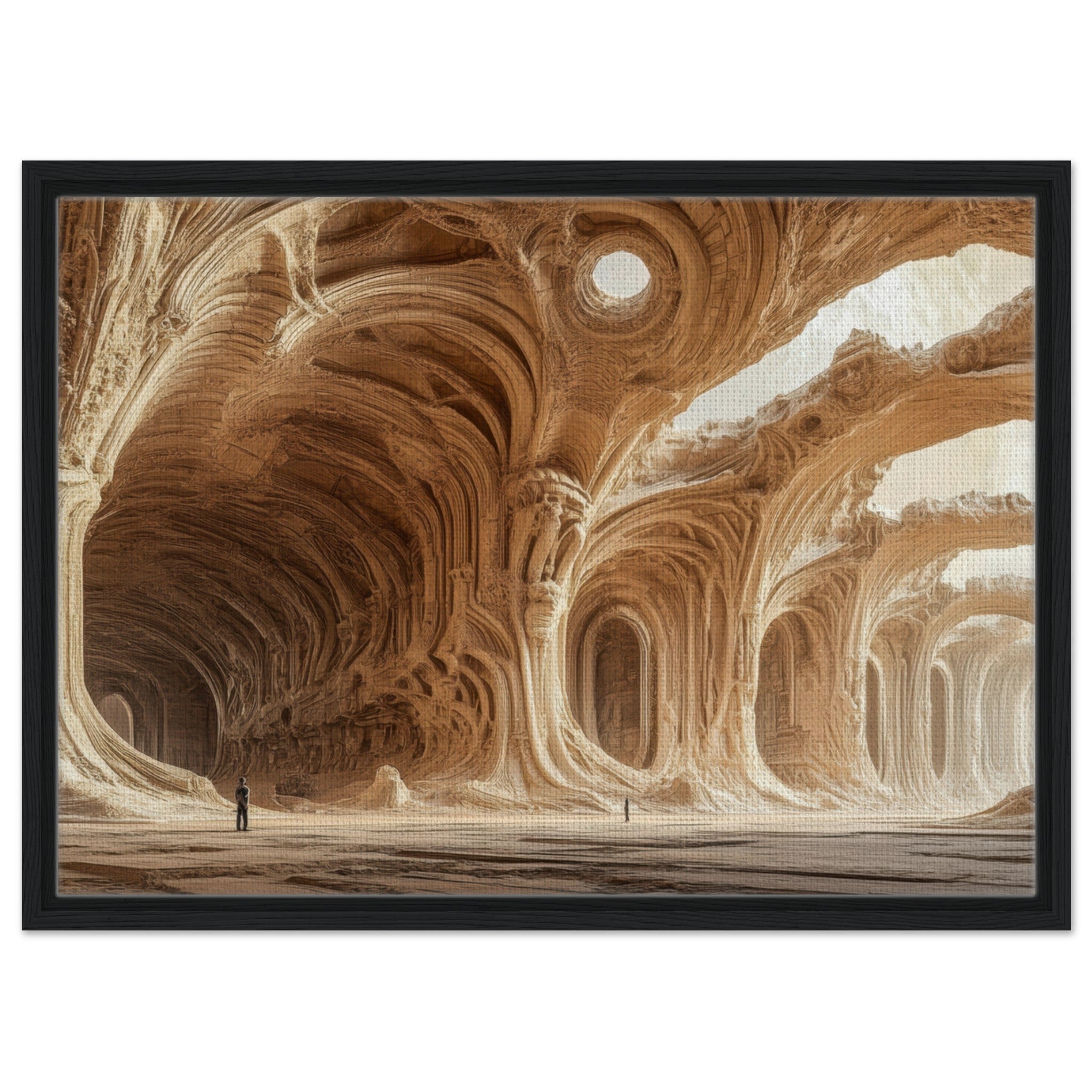 Framed Canvas Landscape - Alien Ruins on the Edge of the Galaxy Ancient 2 - Shop Ai Art WebShop - Digital Art online Store