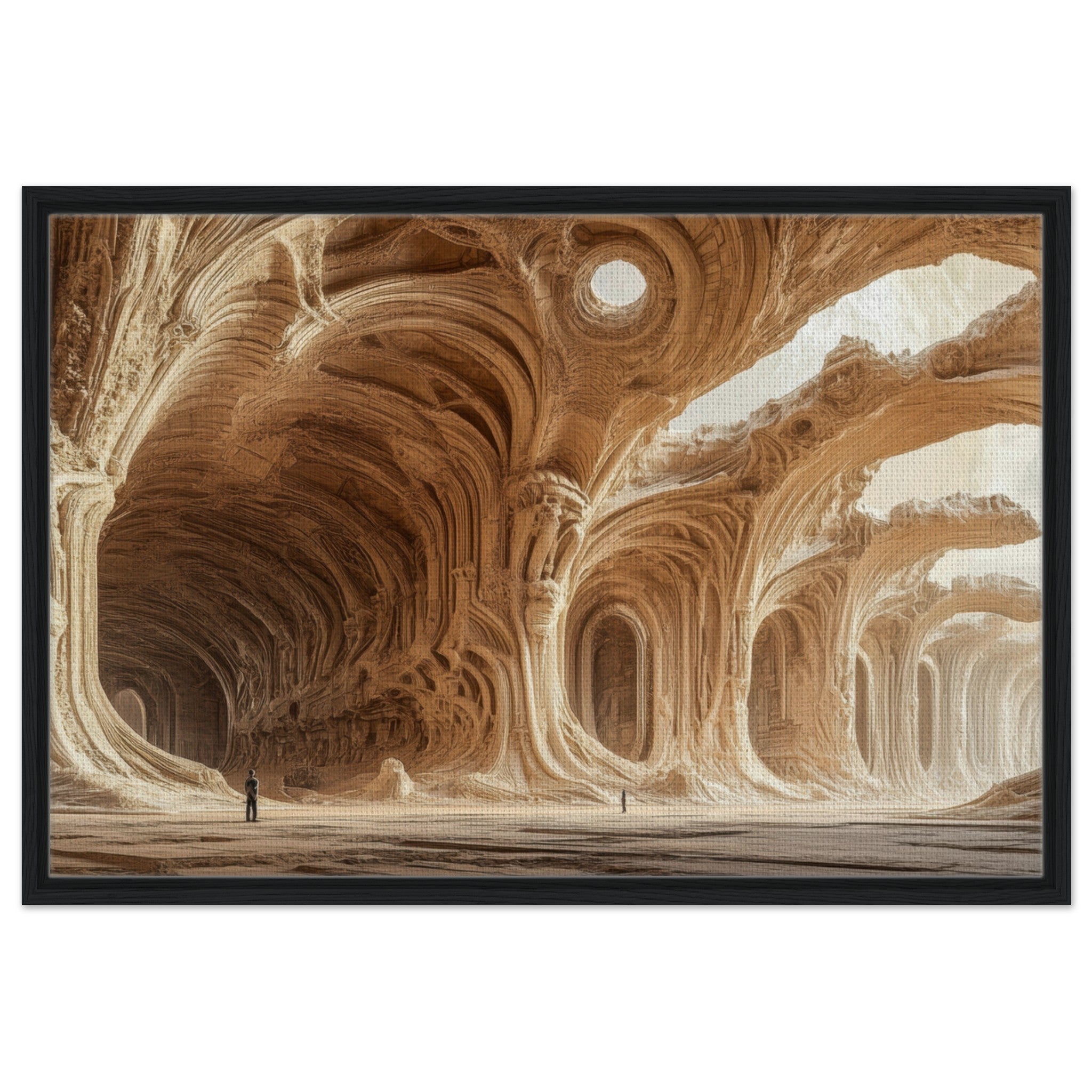 Framed Canvas Landscape - Alien Ruins on the Edge of the Galaxy Ancient 2 - Shop Ai Art WebShop - Digital Art online Store