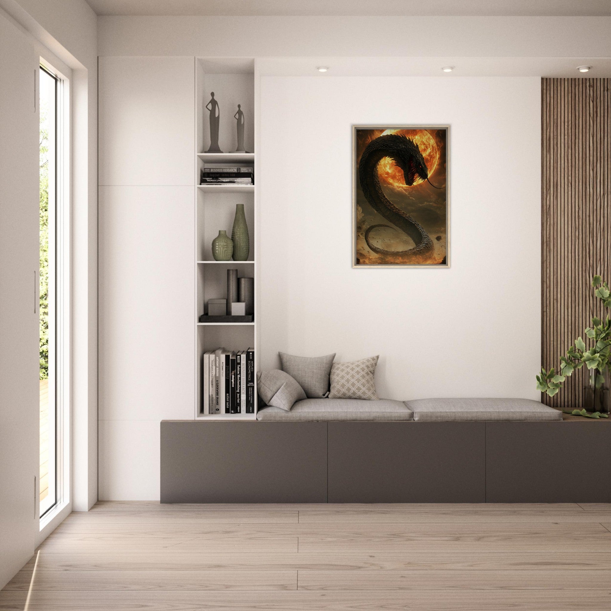 Framed Canvas Portrait - The Wrath of Apophis Dark Fantasy A Dark Fantasy 2 - Shop Ai Art WebShop - Digital Art online Store
