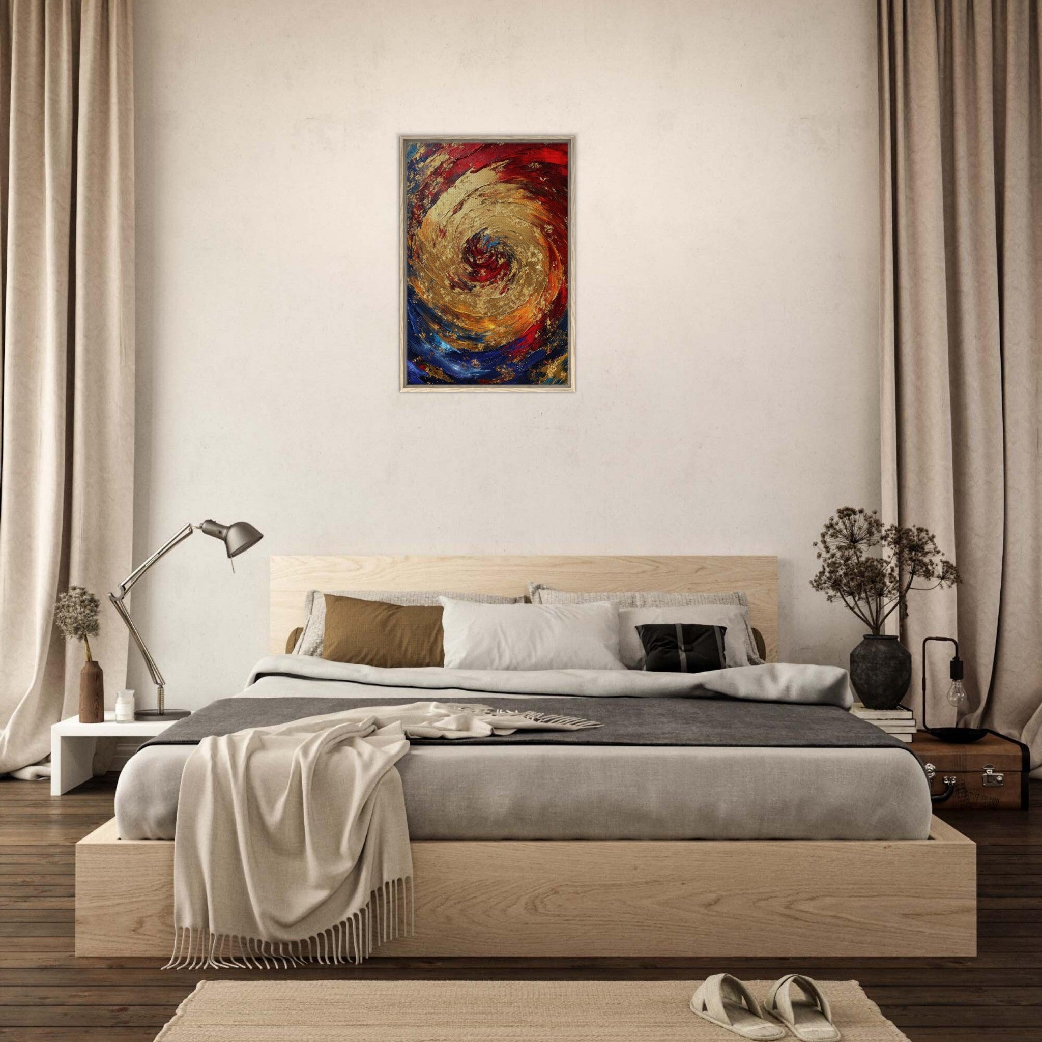 Framed Canvas Portrait - Vortex of Emotions A swirling fusion of vagrant 2 - Shop Ai Art WebShop - Digital Art online Store