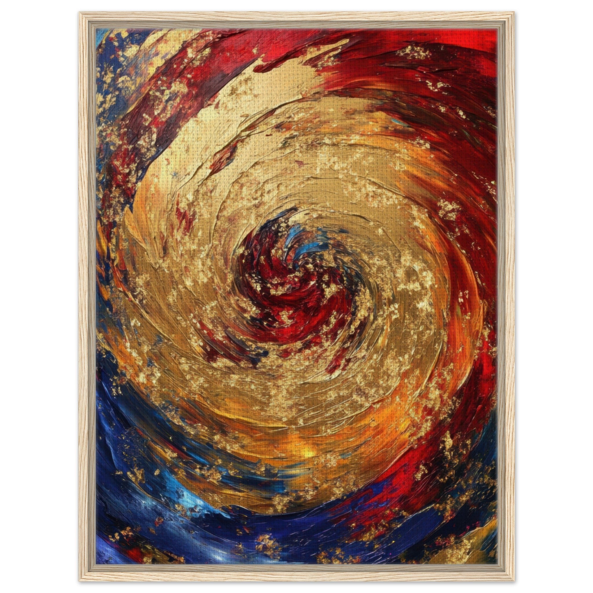 Framed Canvas Portrait - Vortex of Emotions A swirling fusion of vagrant 2 - Shop Ai Art WebShop - Digital Art online Store