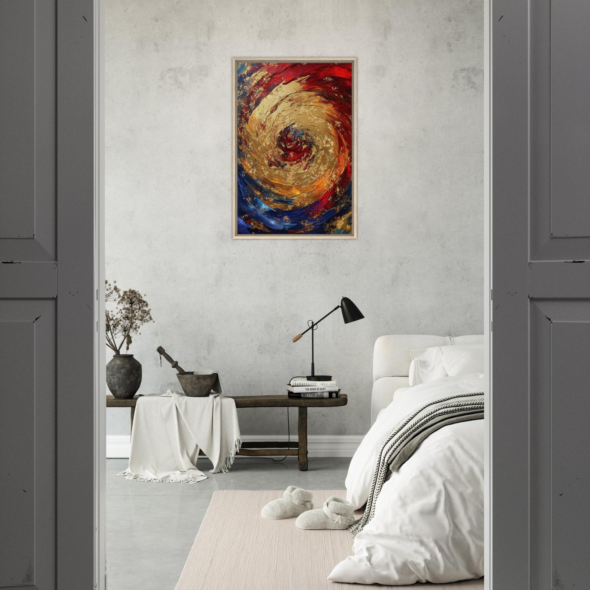 Framed Canvas Portrait - Vortex of Emotions A swirling fusion of vagrant 2 - Shop Ai Art WebShop - Digital Art online Store